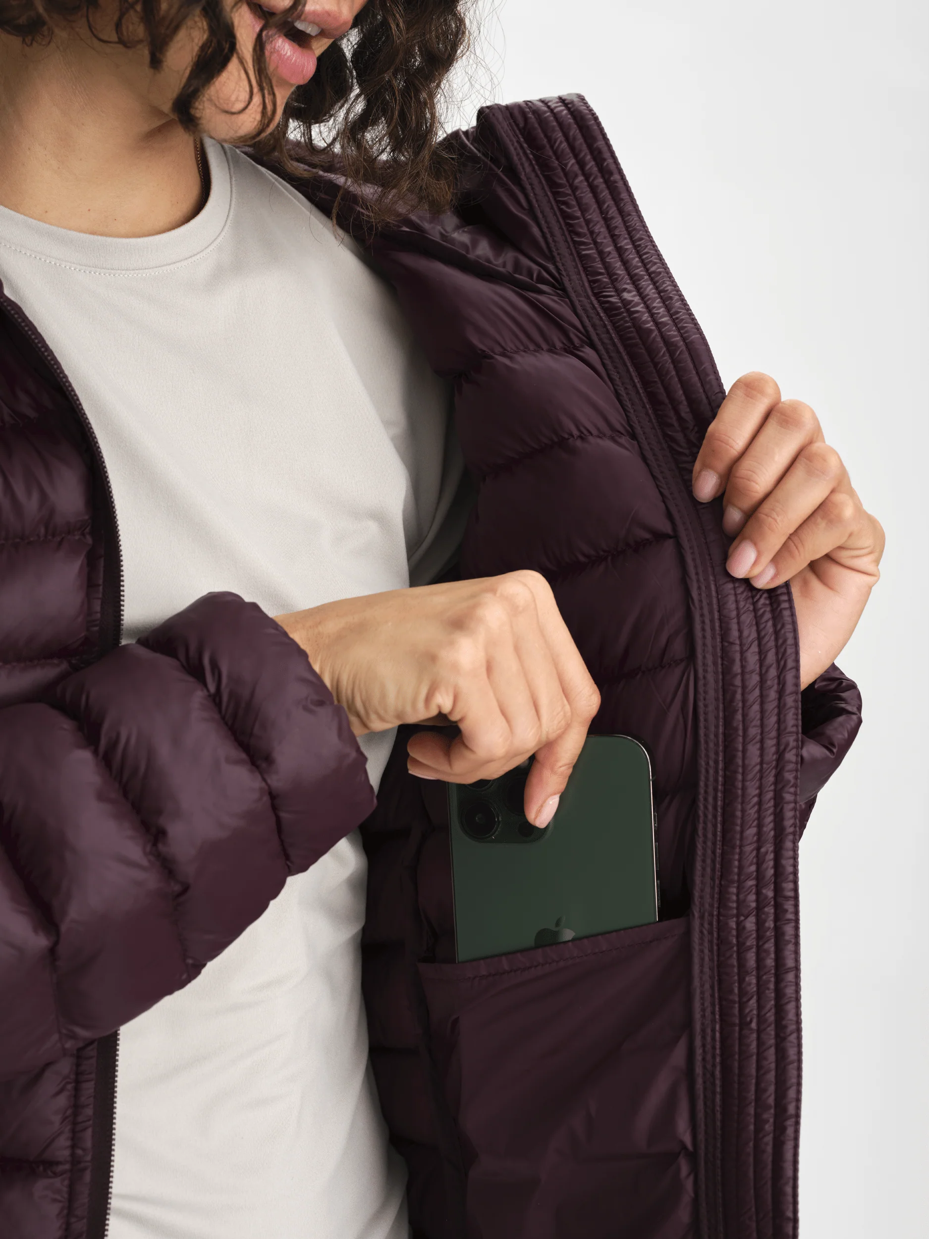 LINER MID COAT DARK BURGUNDY - Image 5