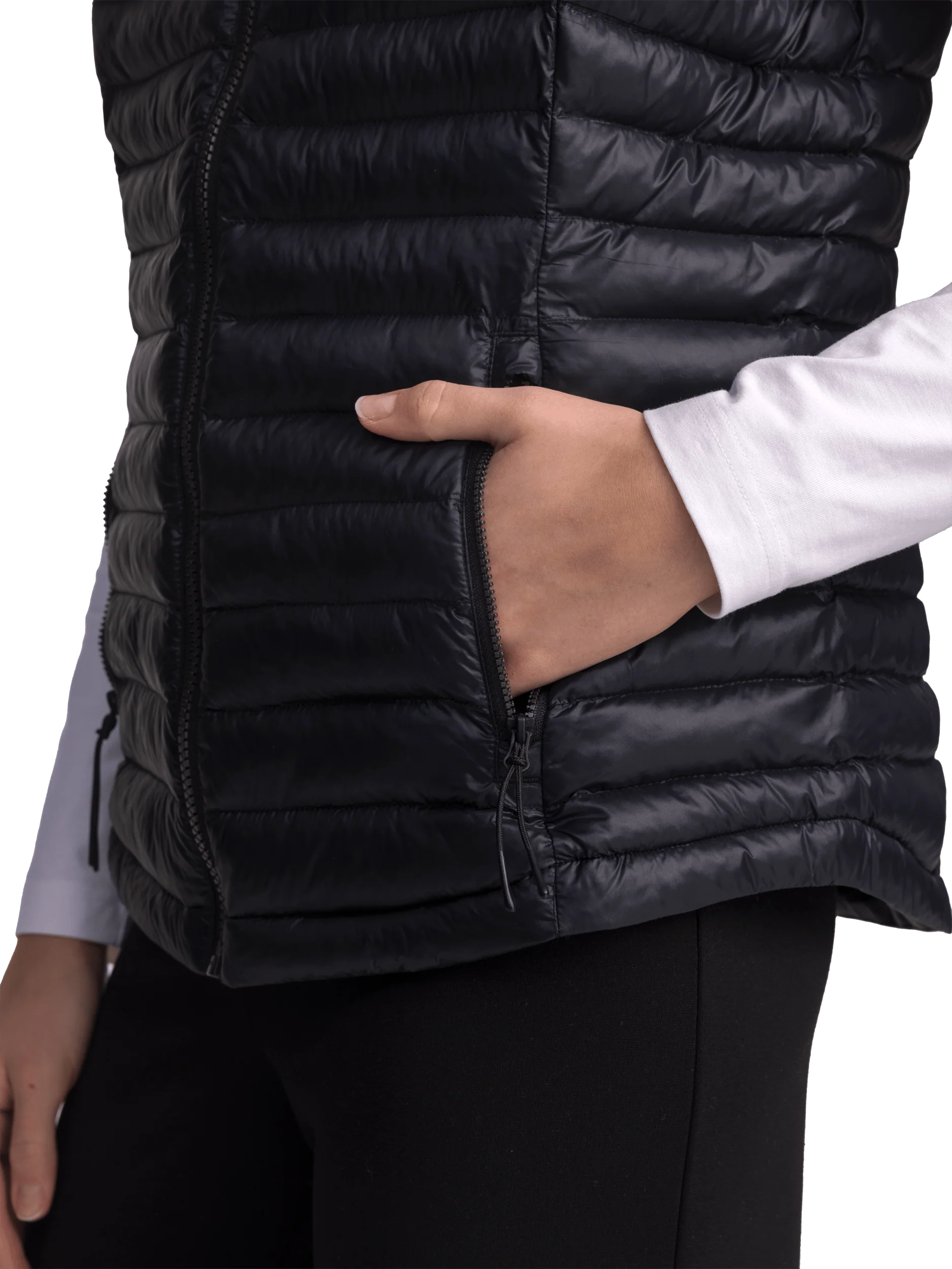 LINER VEST BLACK WOMENS - Image 4