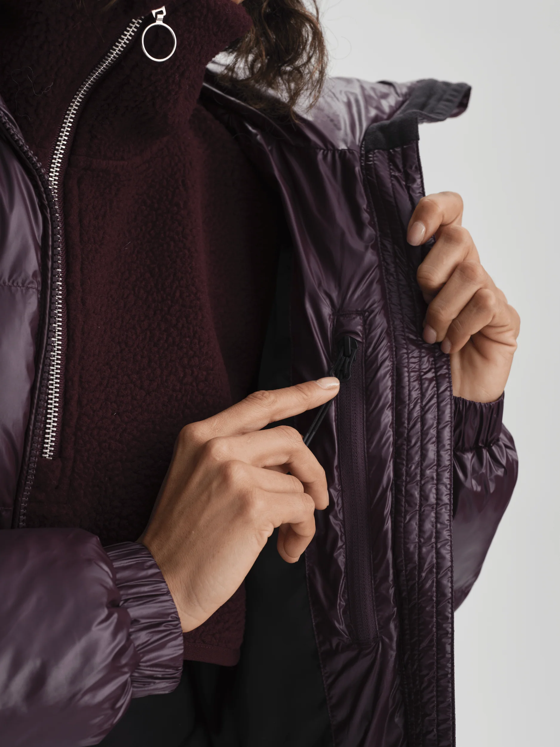 MINYA JACKET  DARK BURGUNDY - Image 6