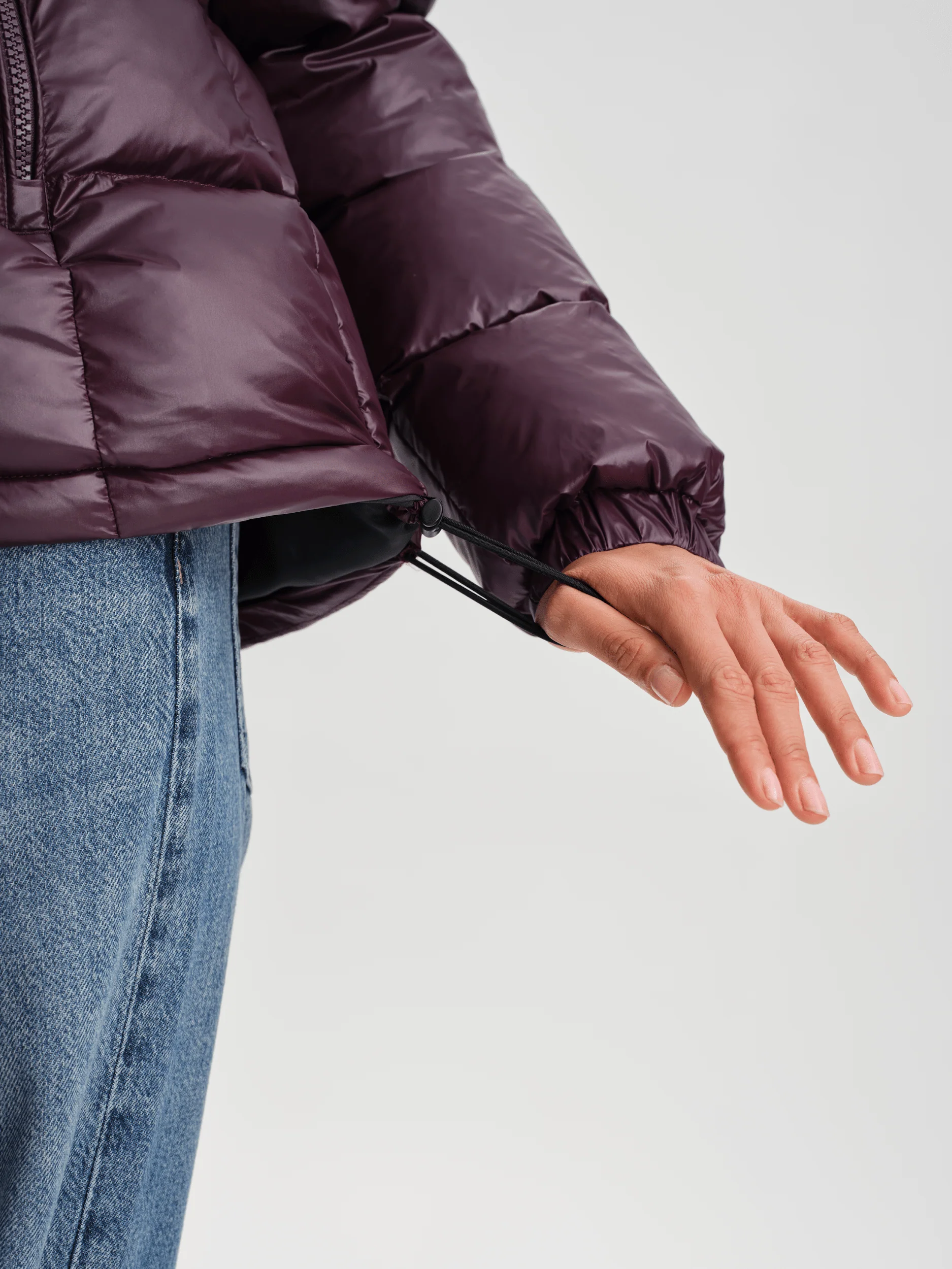 MINYA JACKET  DARK BURGUNDY - Image 8