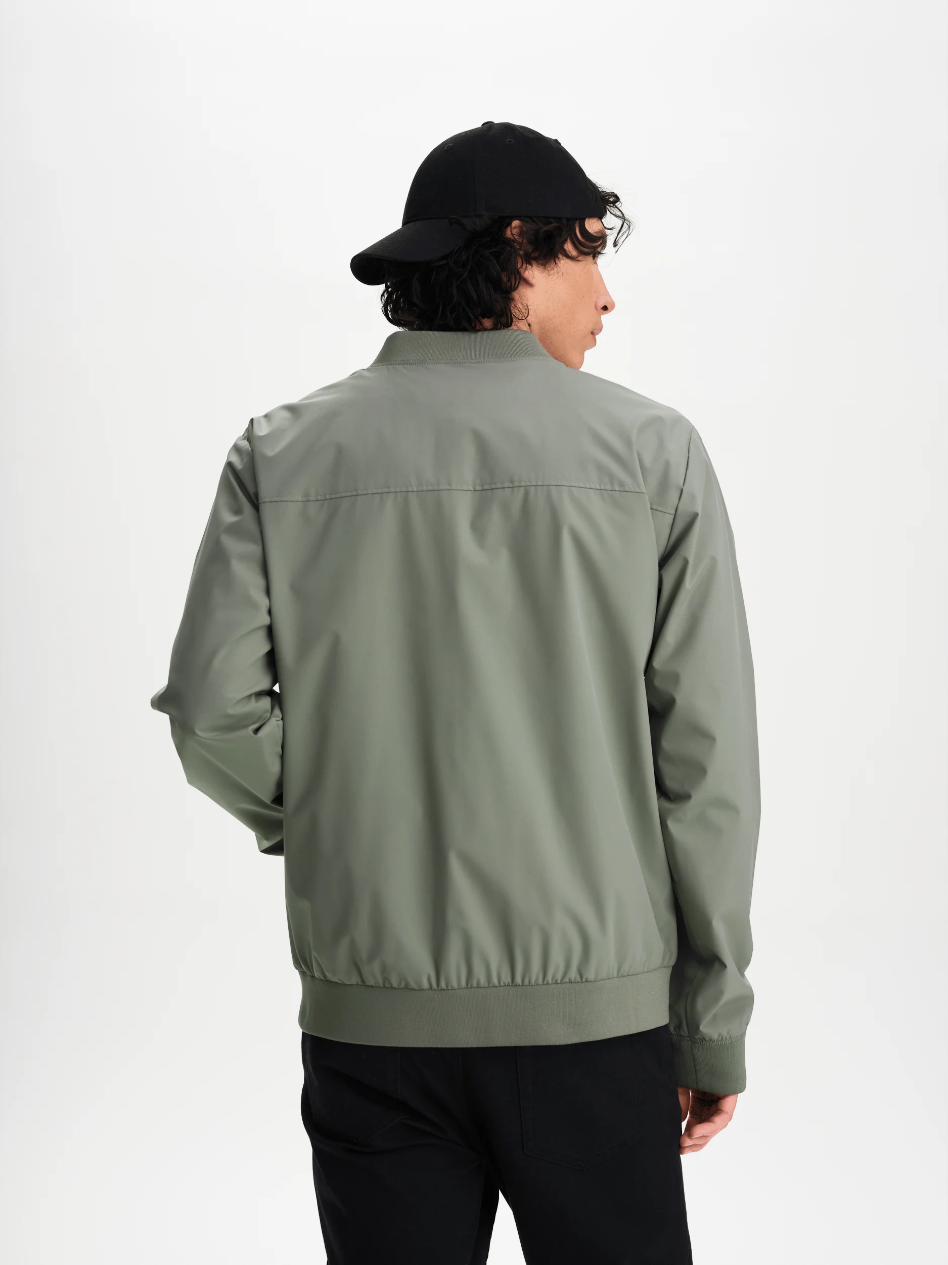 NEBO BOMBER JACKET - KHAKI GREY - Image 3