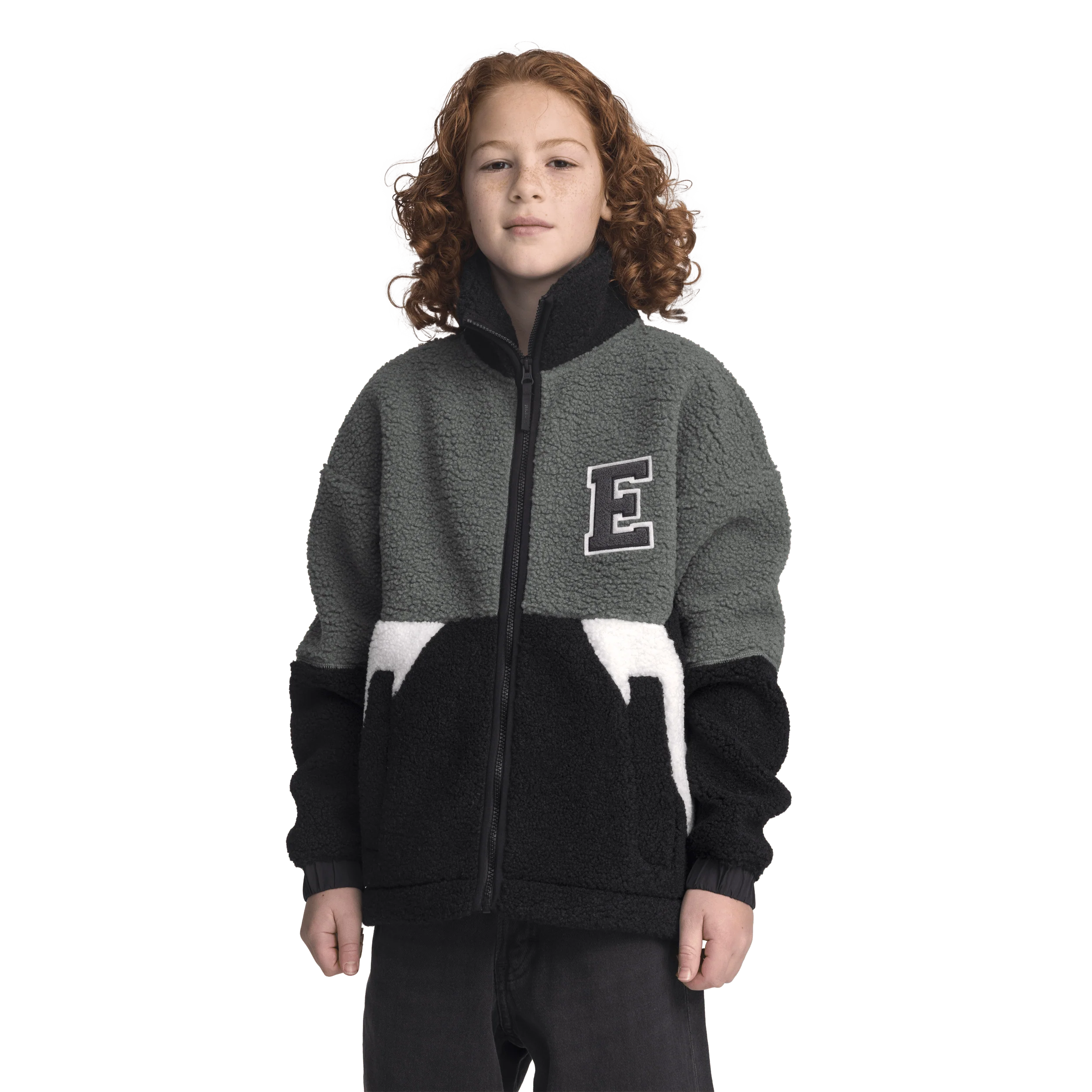 NEEL PILE JACKET GREEN FOREST JUNIOR