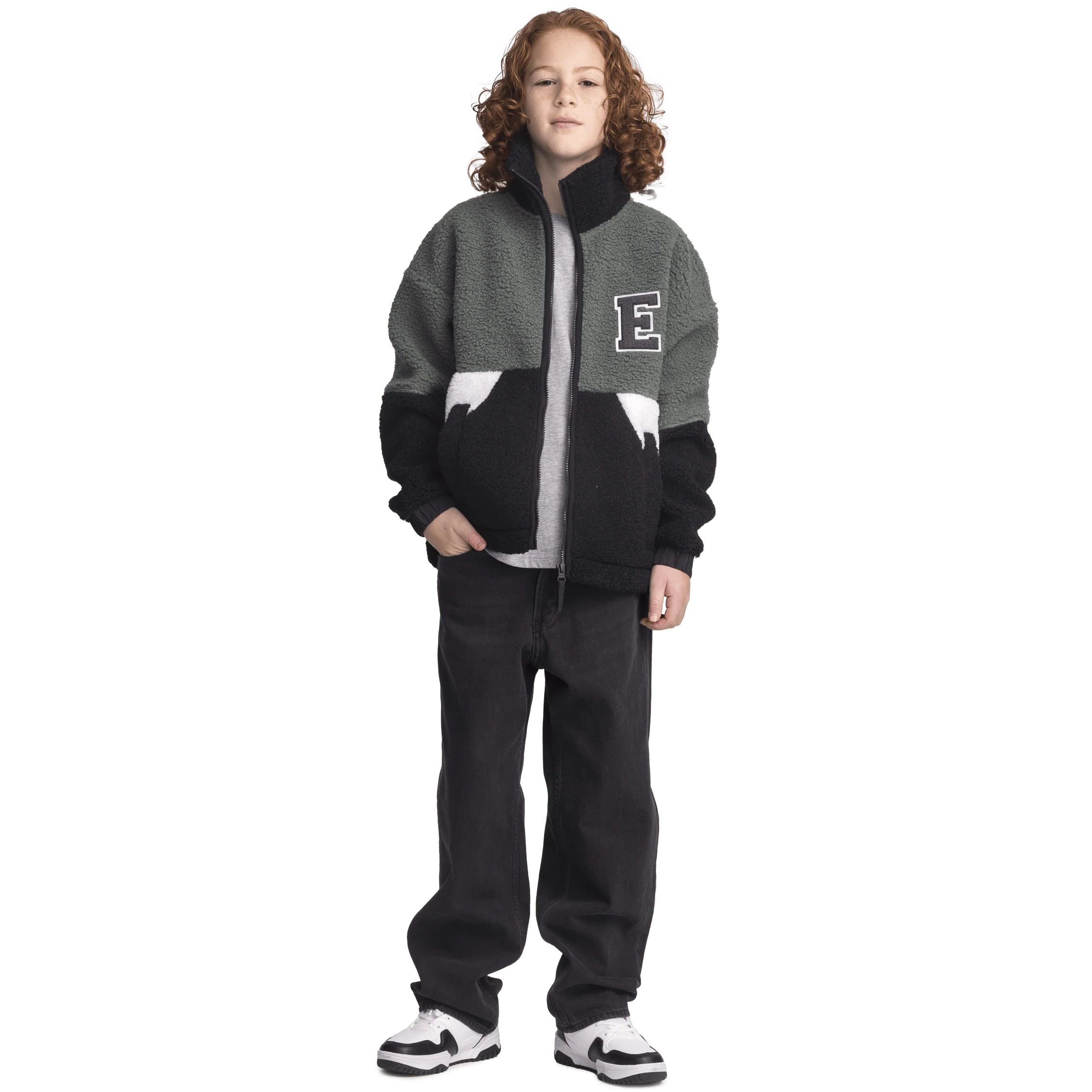 NEEL PILE JACKET GREEN FOREST JUNIOR - Image 2