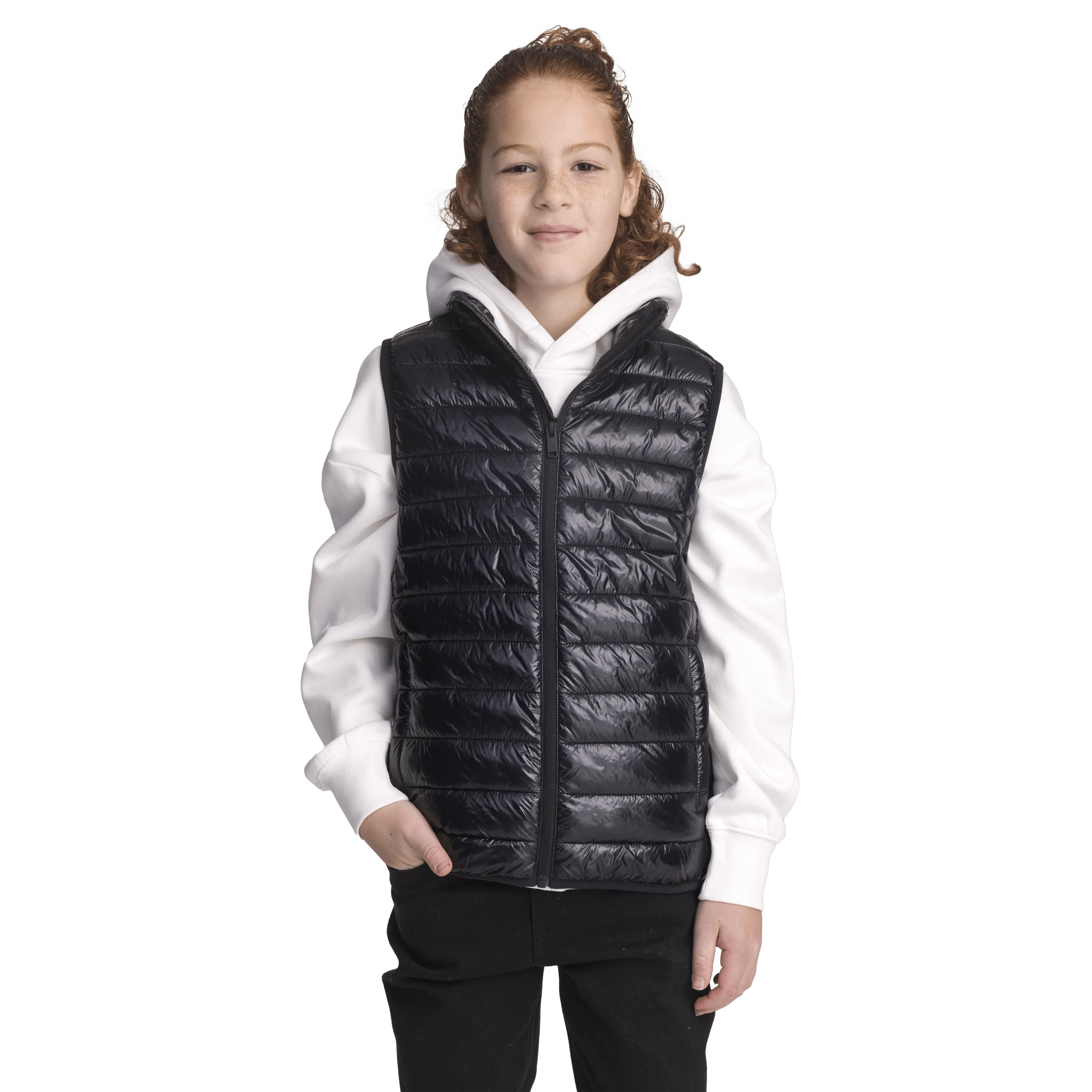 OMU LINER VEST SHINY BLACK JUNIOR - Image 3