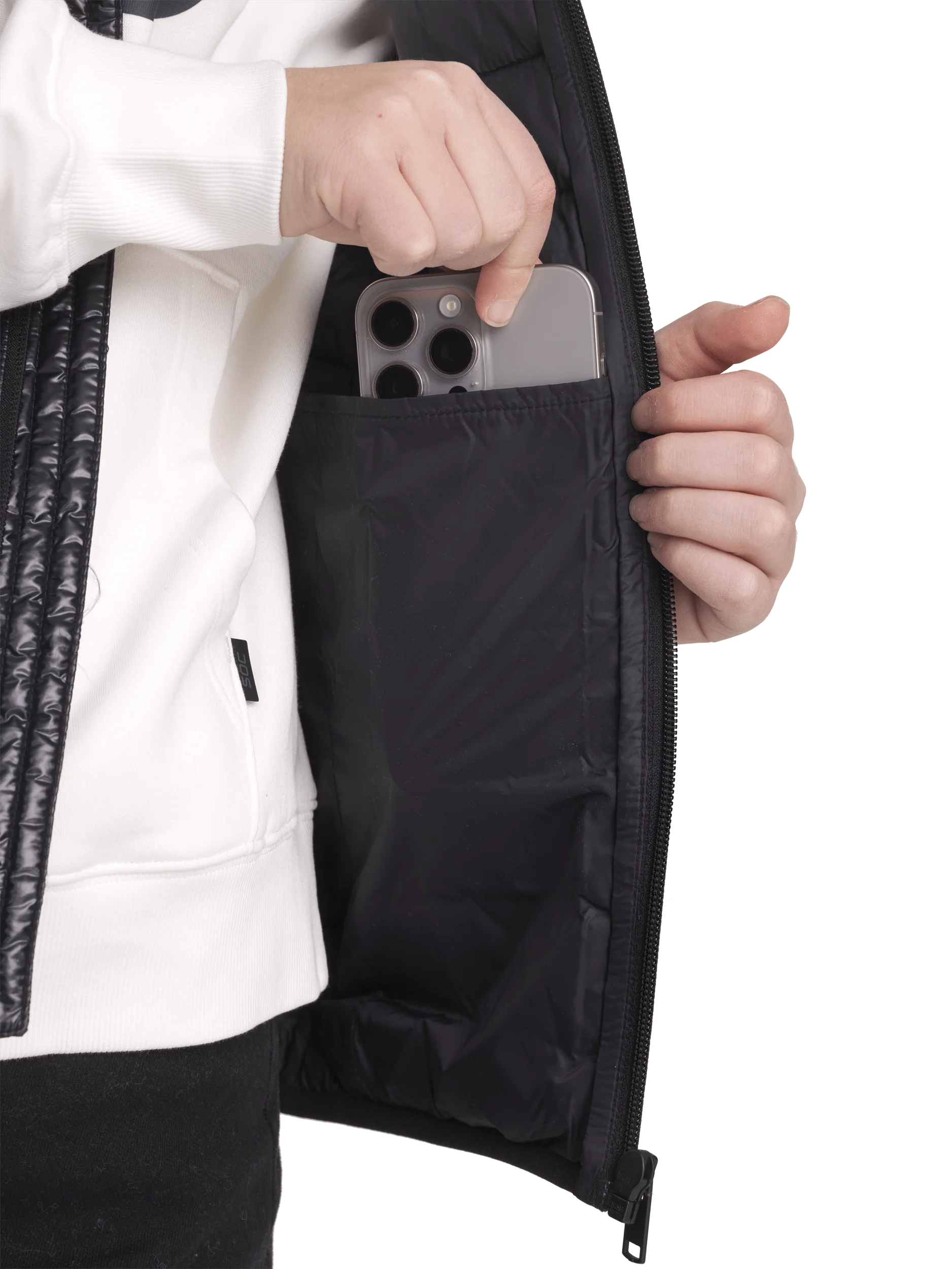 OMU LINER VEST SHINY BLACK JUNIOR - Image 6