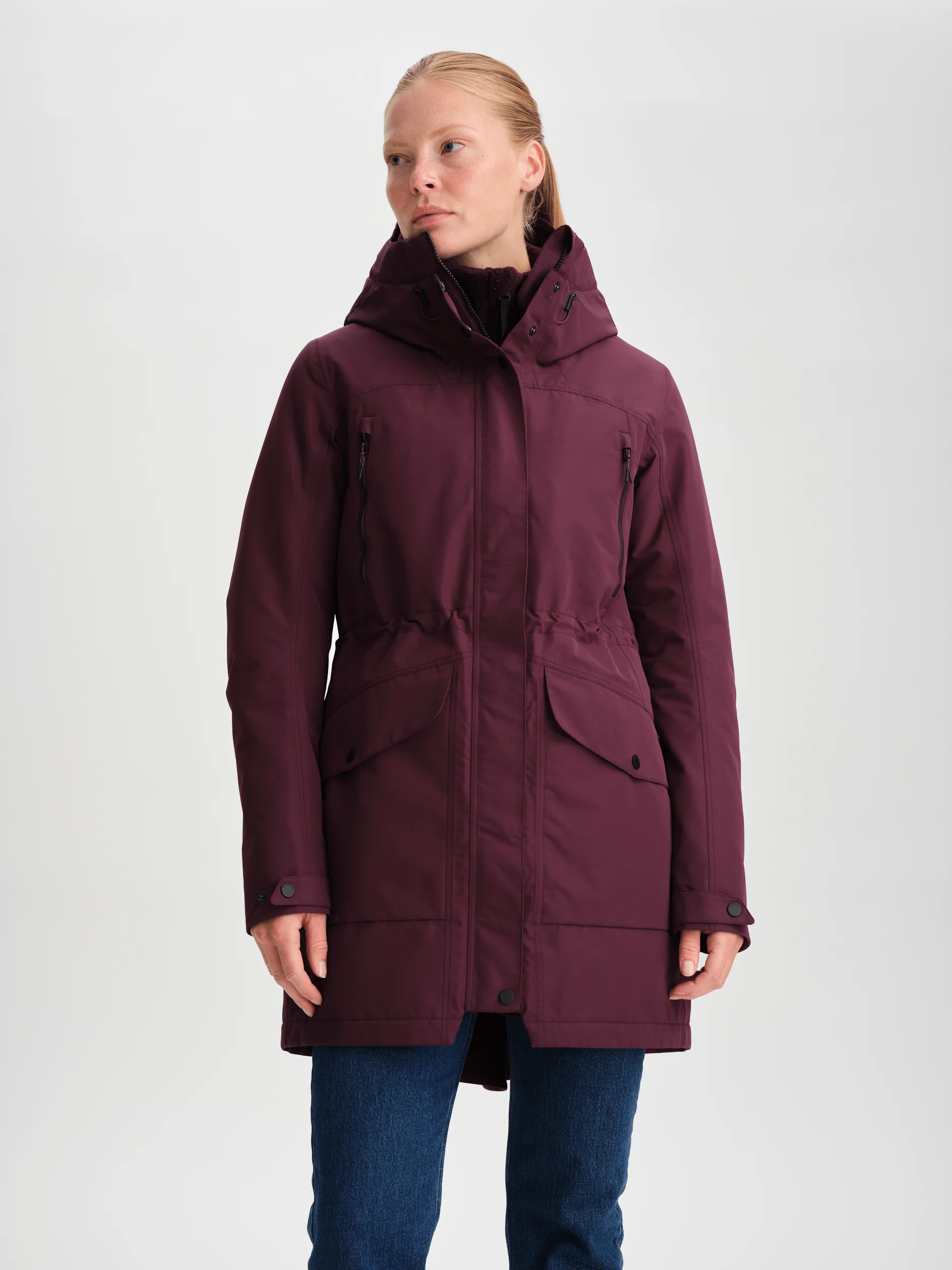 PADDED FUNCTION PARKA BURGUNDY