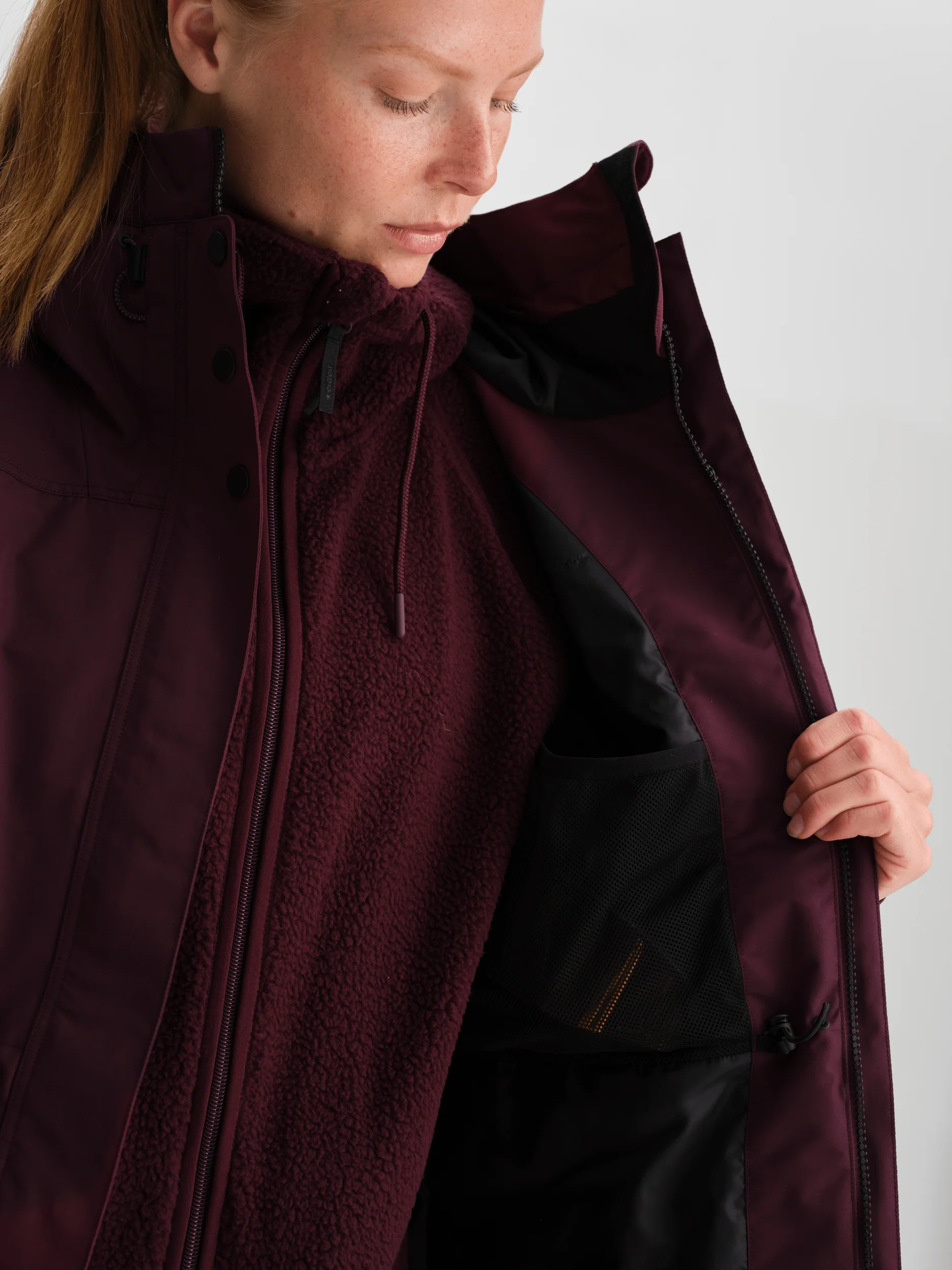 PADDED FUNCTION PARKA BURGUNDY - Image 5