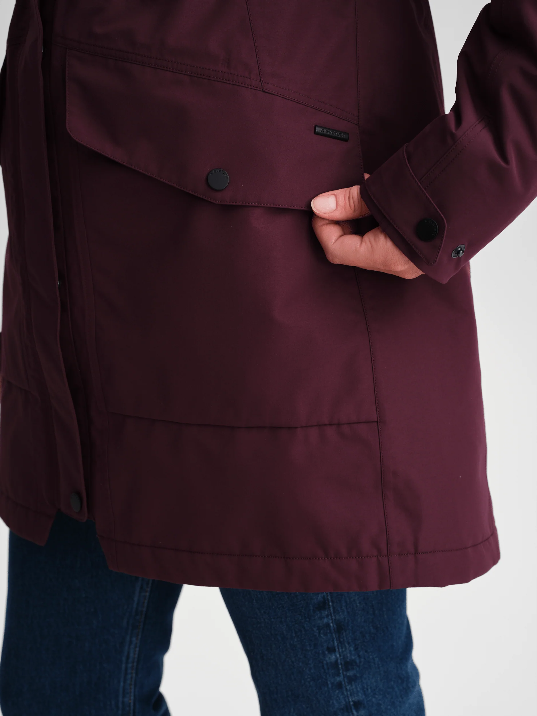 PADDED FUNCTION PARKA BURGUNDY - Image 6