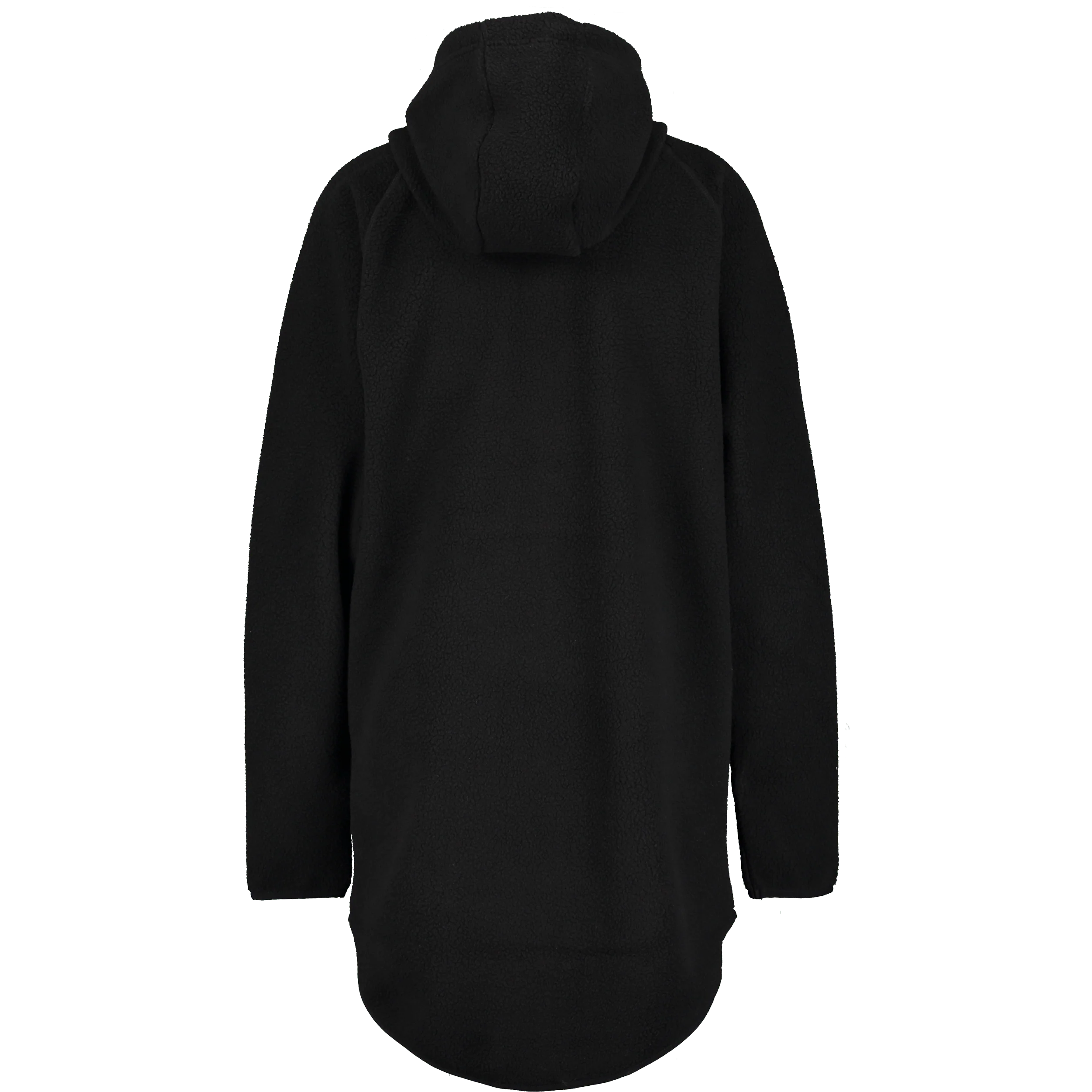 PILE LONG HOOD BLACK - Image 8