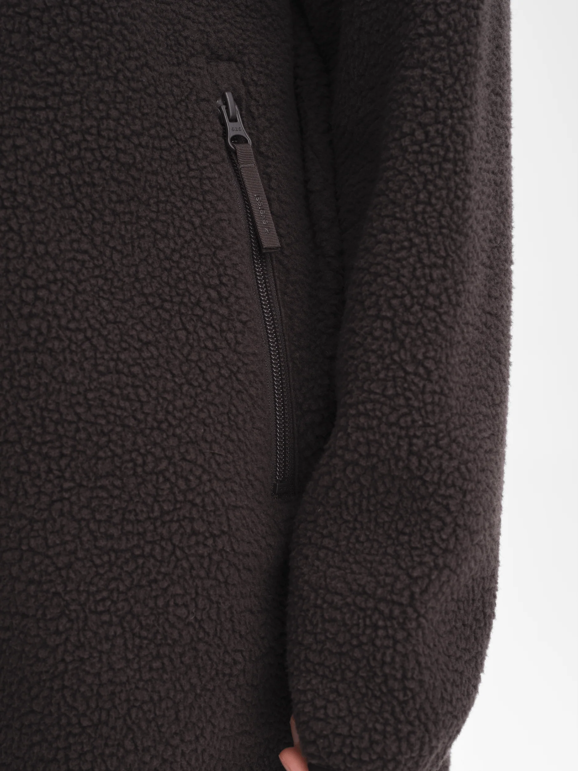 PILE LONG HOOD  CACAO BROWN - Image 5