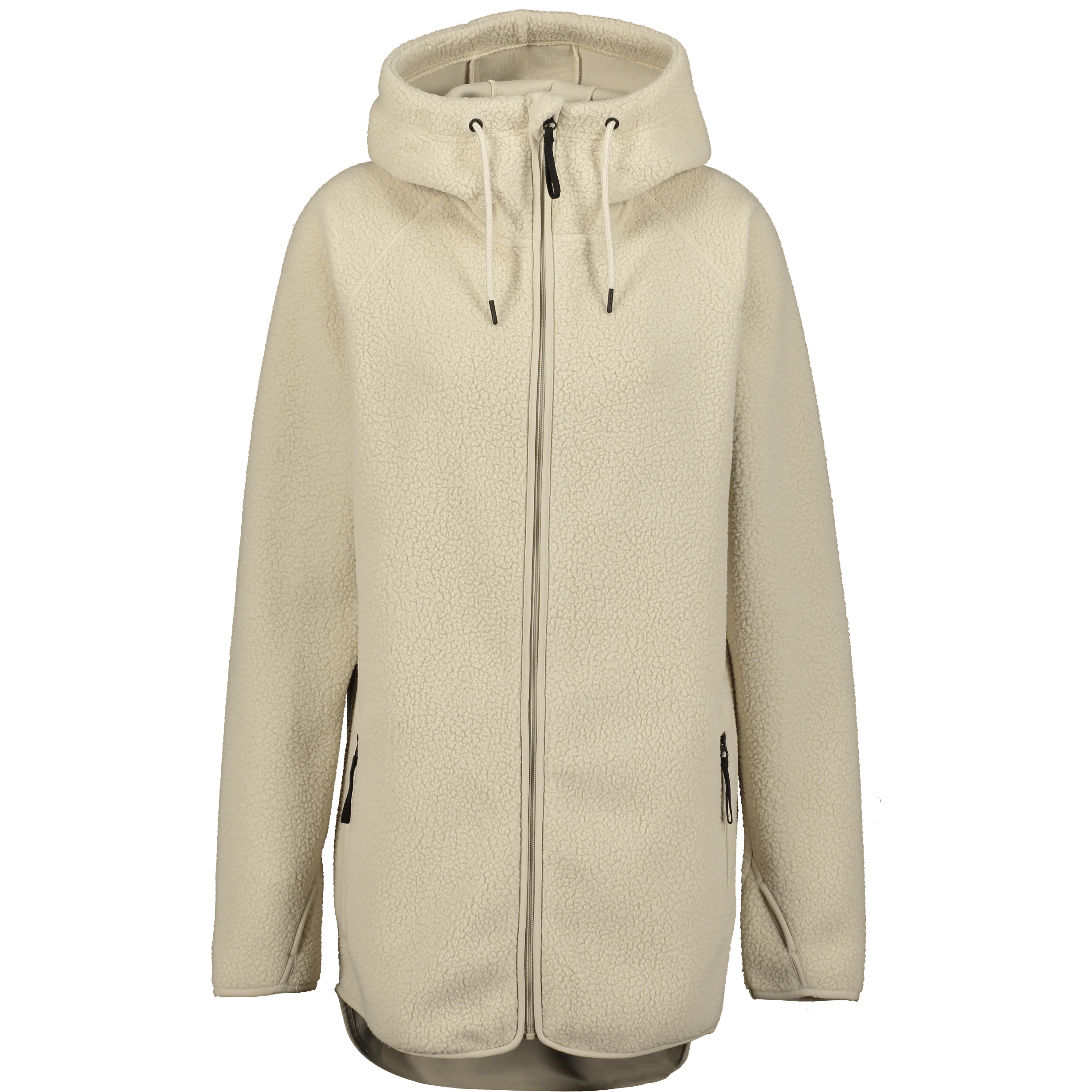 PILE LONG HOOD IVORY BEIGE - Image 7