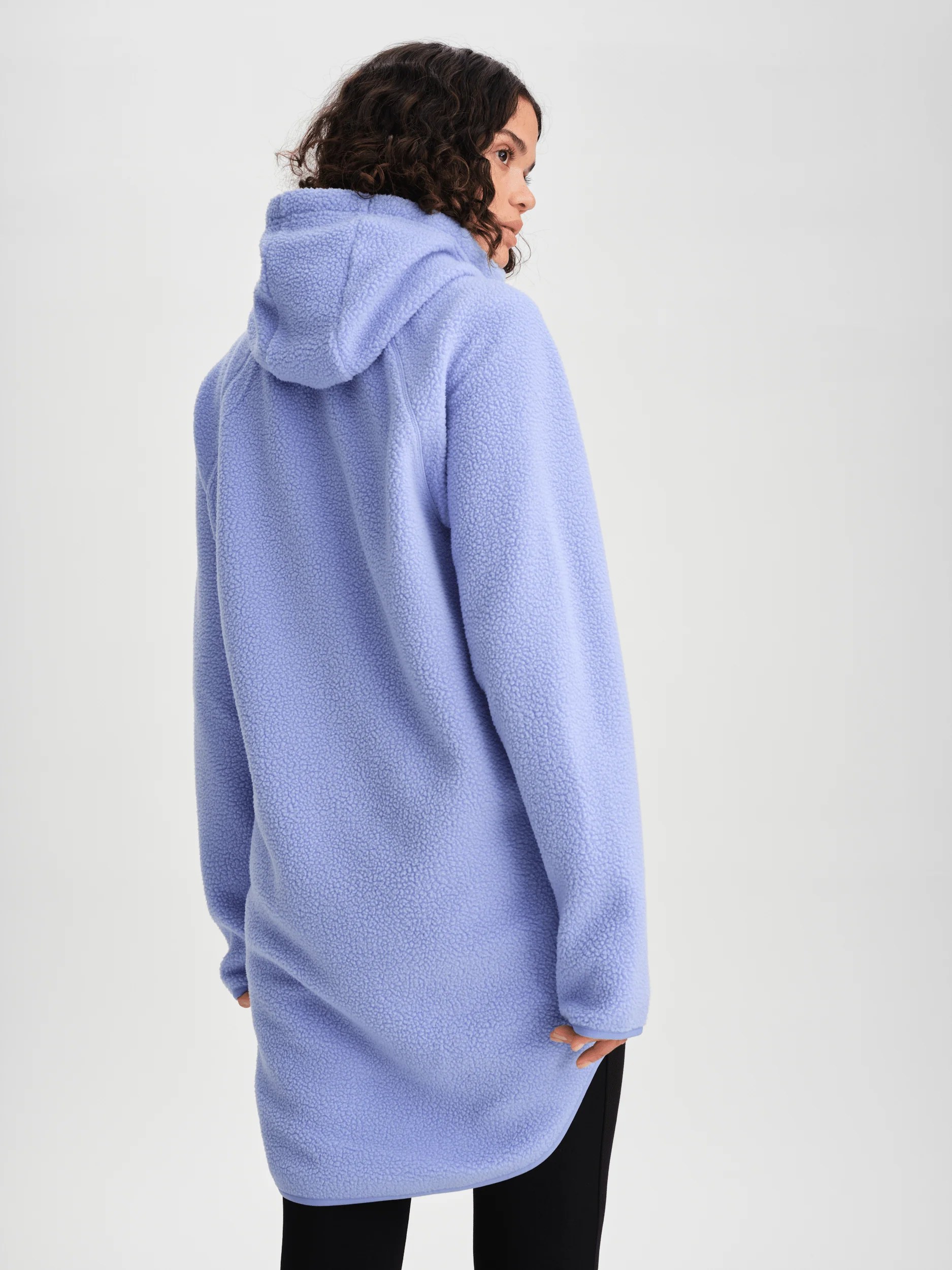 PILE LONG HOOD LIGHT LAVENDEL - Image 3