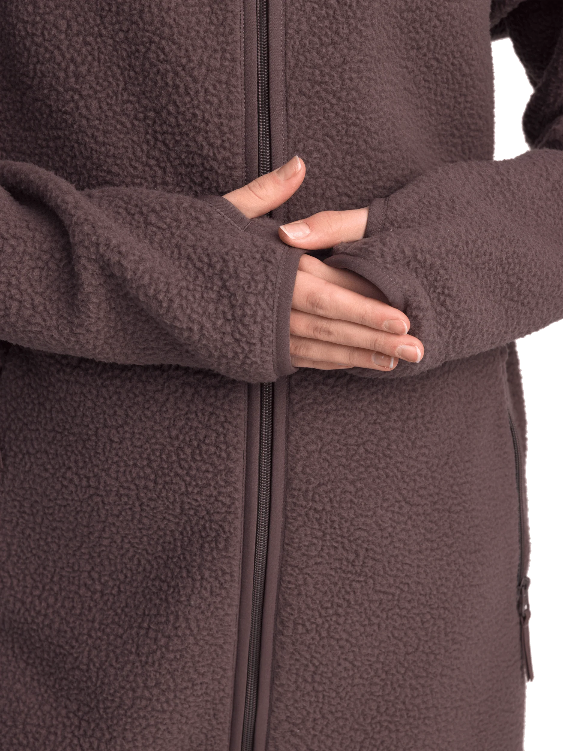 PILE LONG HOOD ASH PURPLE - Image 7