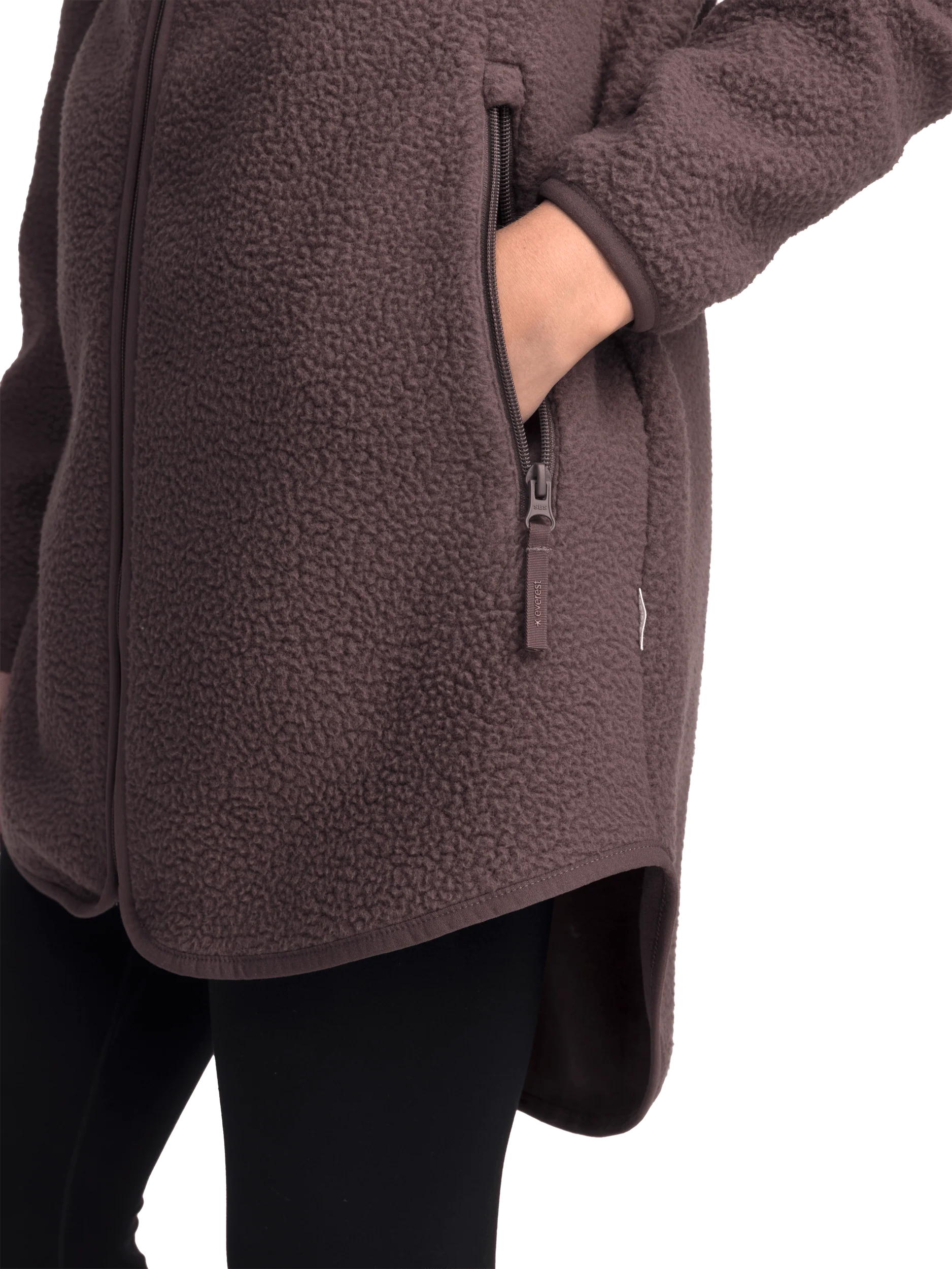 PILE LONG HOOD ASH PURPLE - Image 8