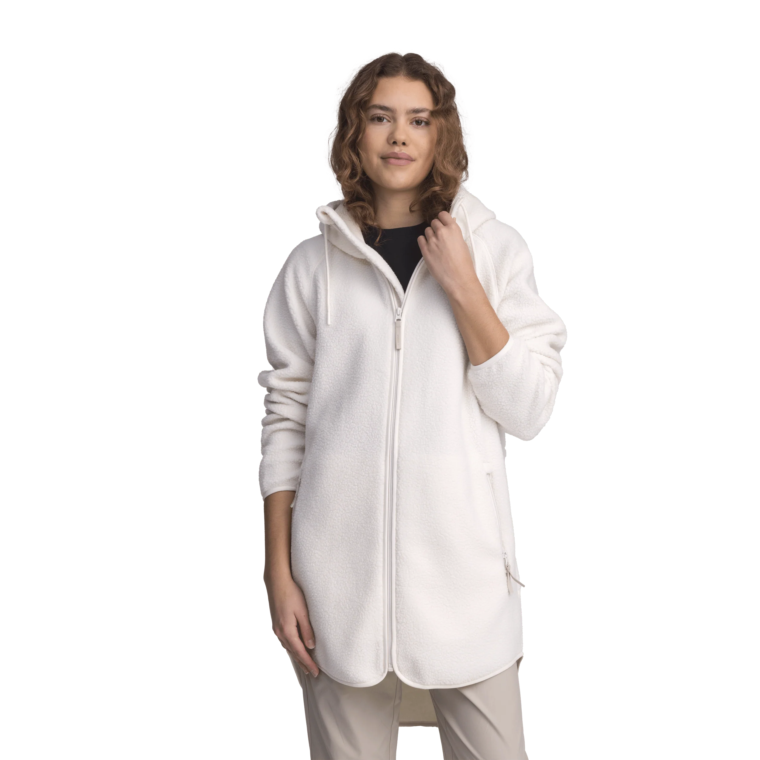 PILE LONG HOOD OFF WHITE - Image 3