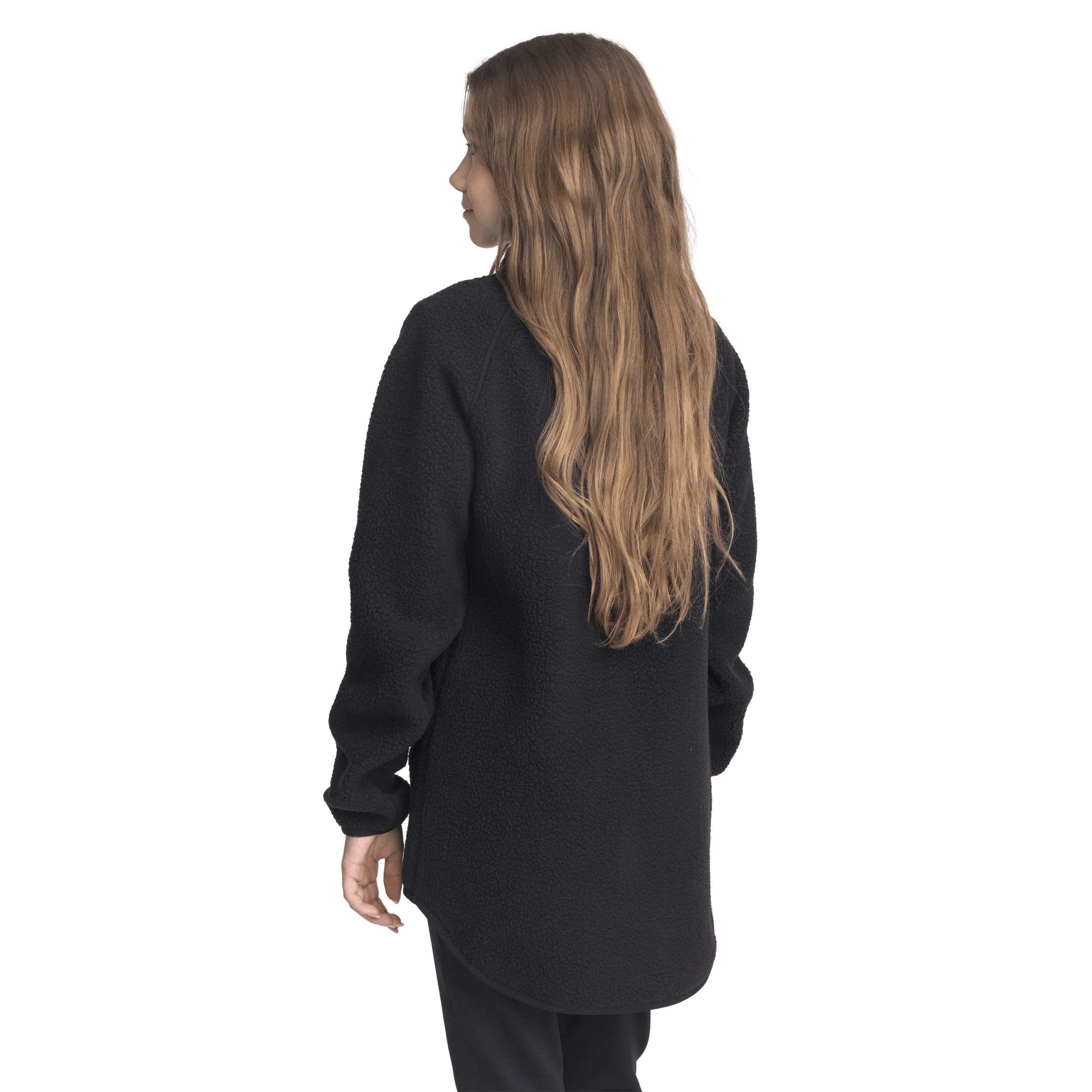 PILE LONG SHIRT BLACK JUNIOR - Image 3