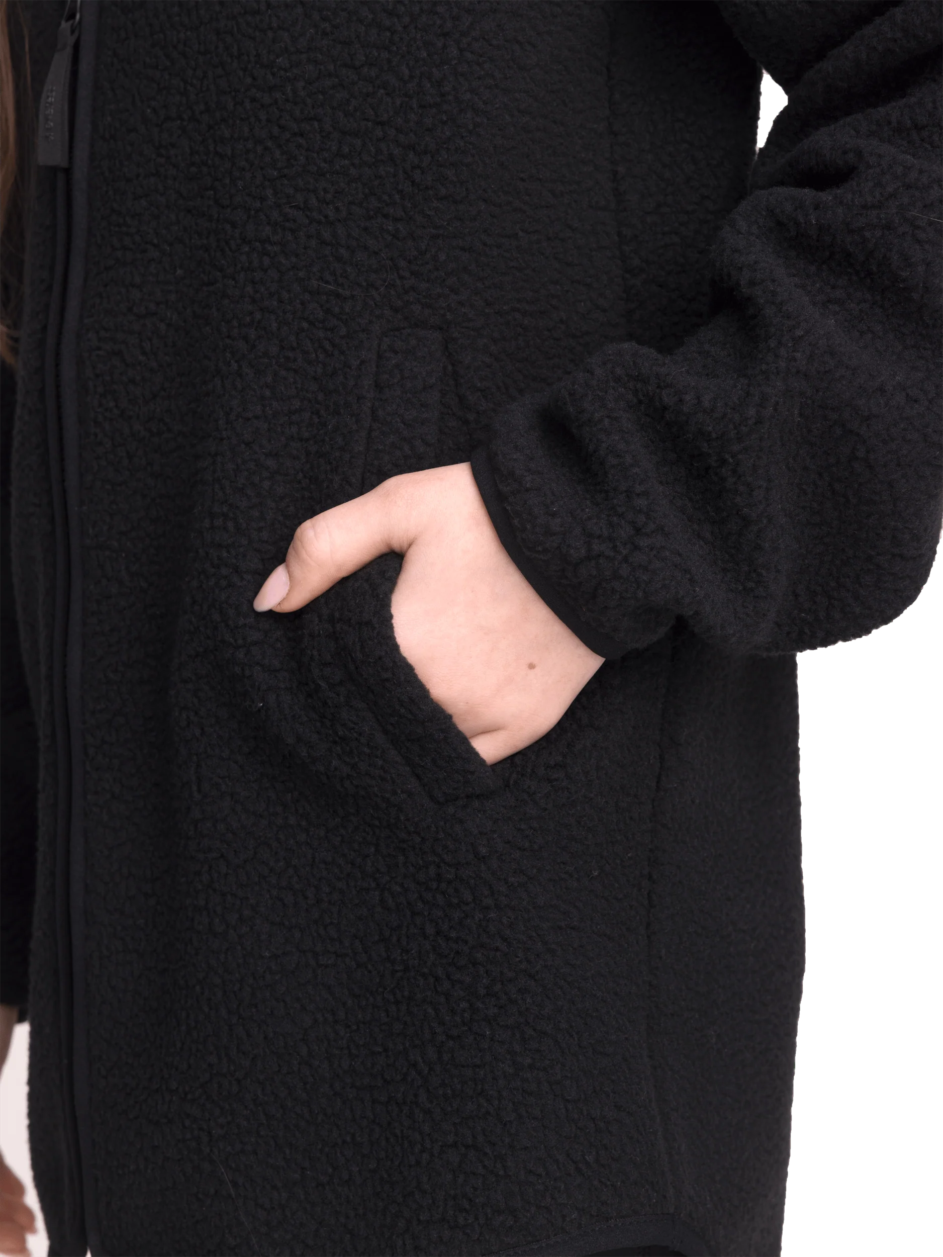 PILE LONG SHIRT BLACK JUNIOR - Image 4
