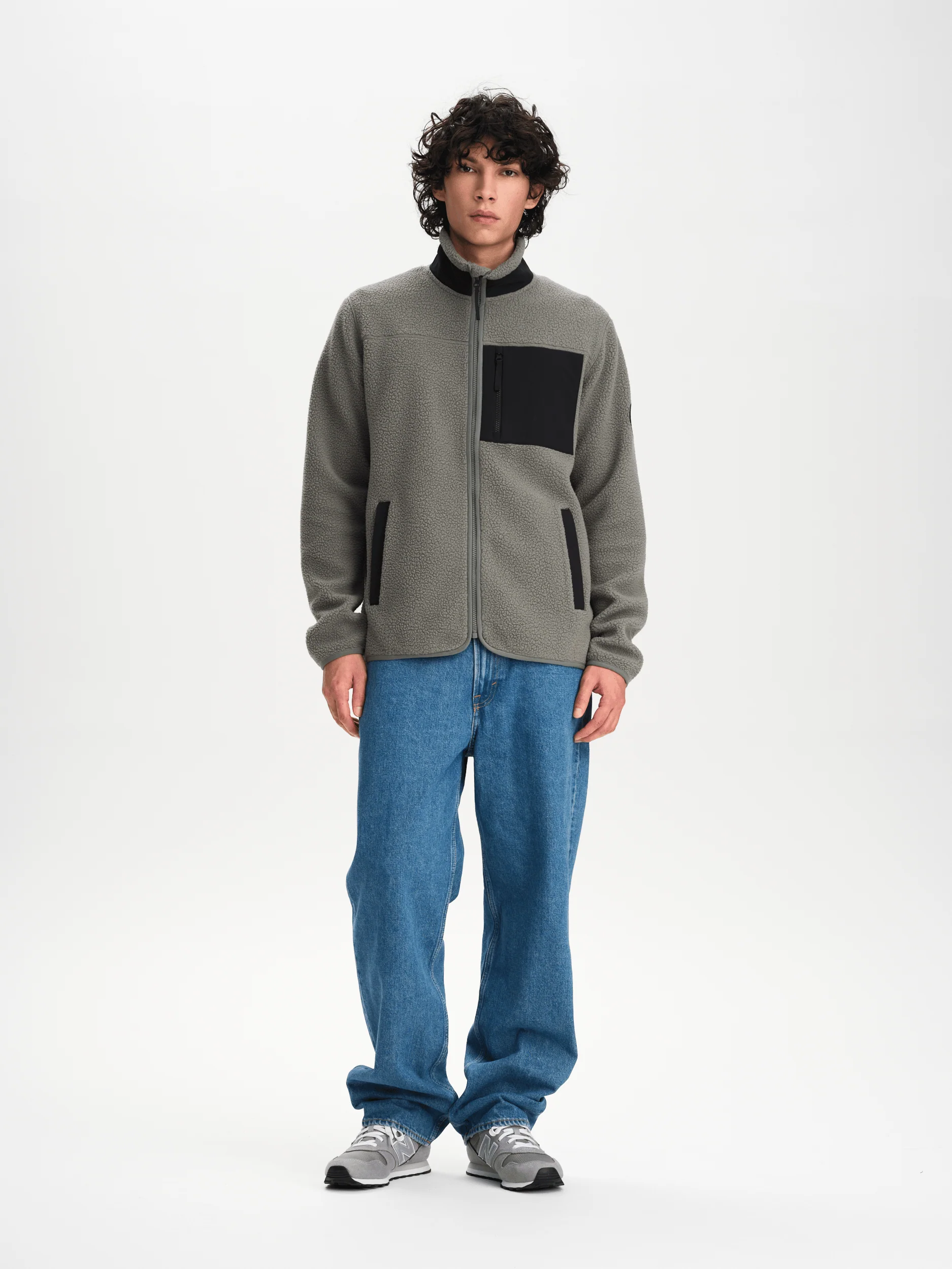 PILE SHIRT RETRO - KHAKI GREY/BLACK - Image 2