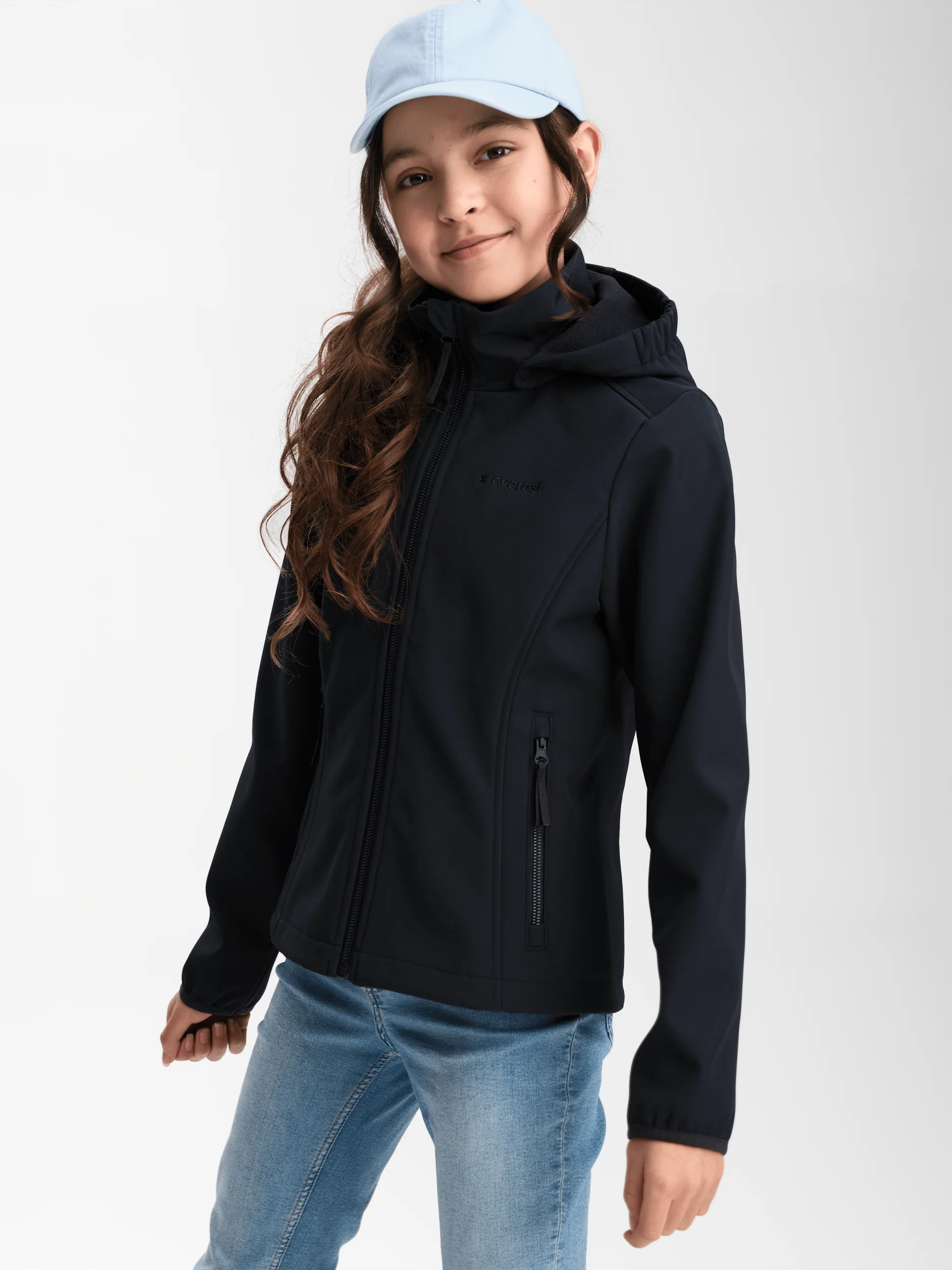 ZINAL SOFTSHELL JACKET BLACK - JUNIOR