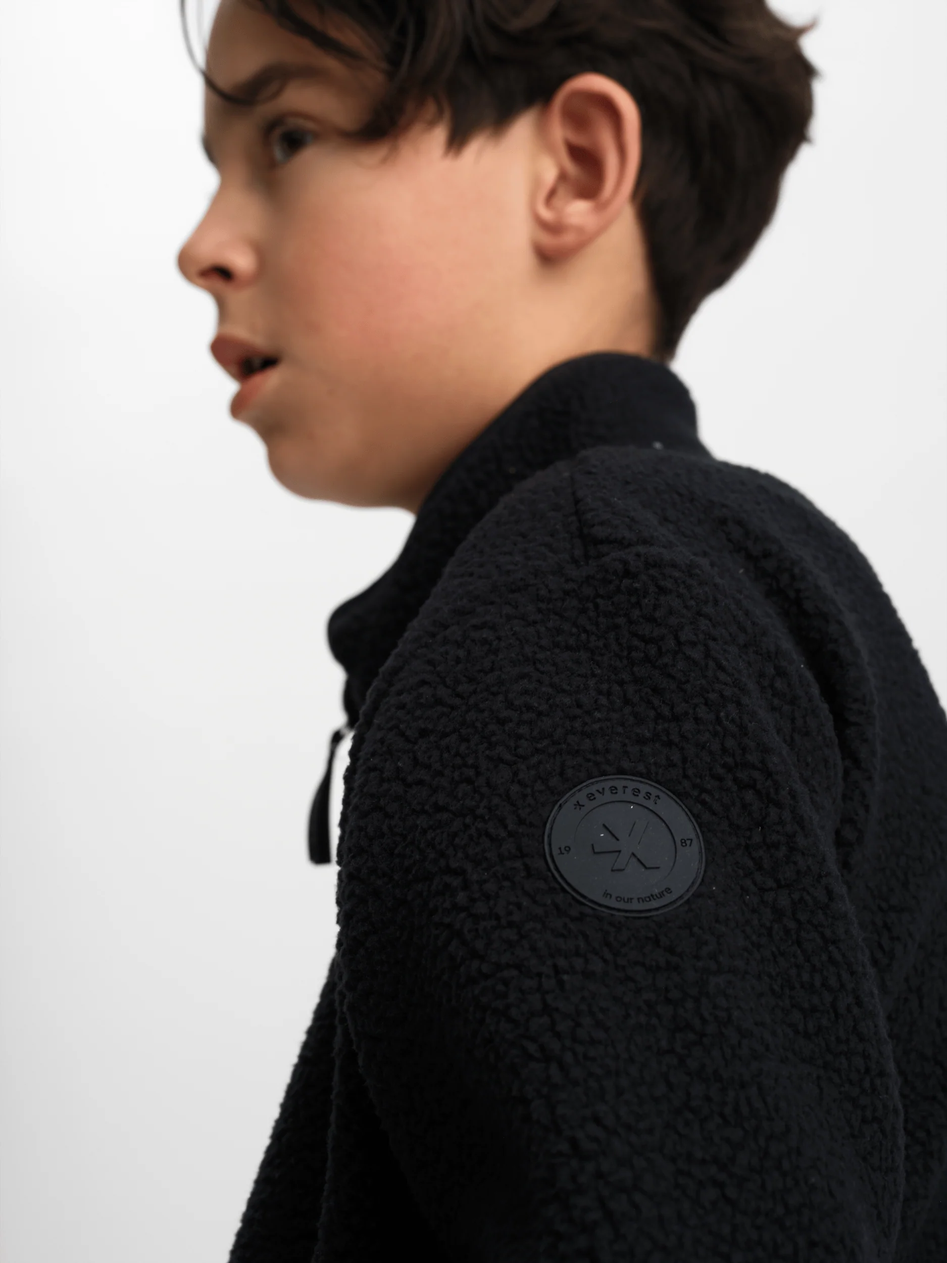 PILE ZIP SHIRT BLACK JUNIOR - Image 4