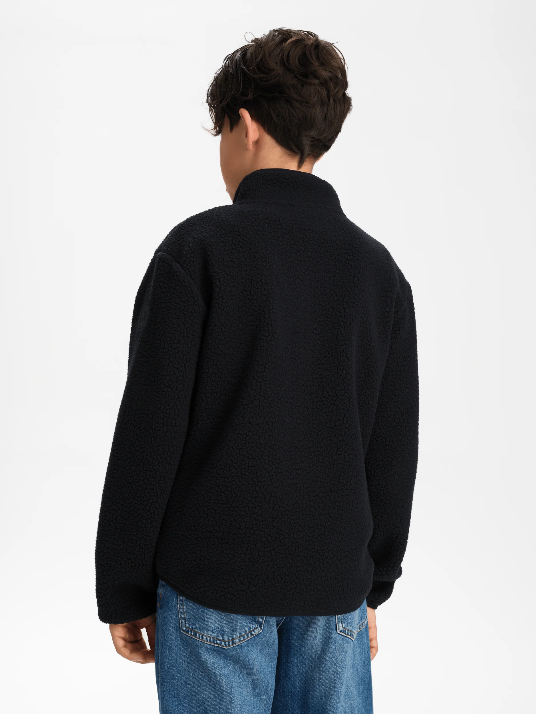 PILE ZIP SHIRT BLACK JUNIOR - Image 5