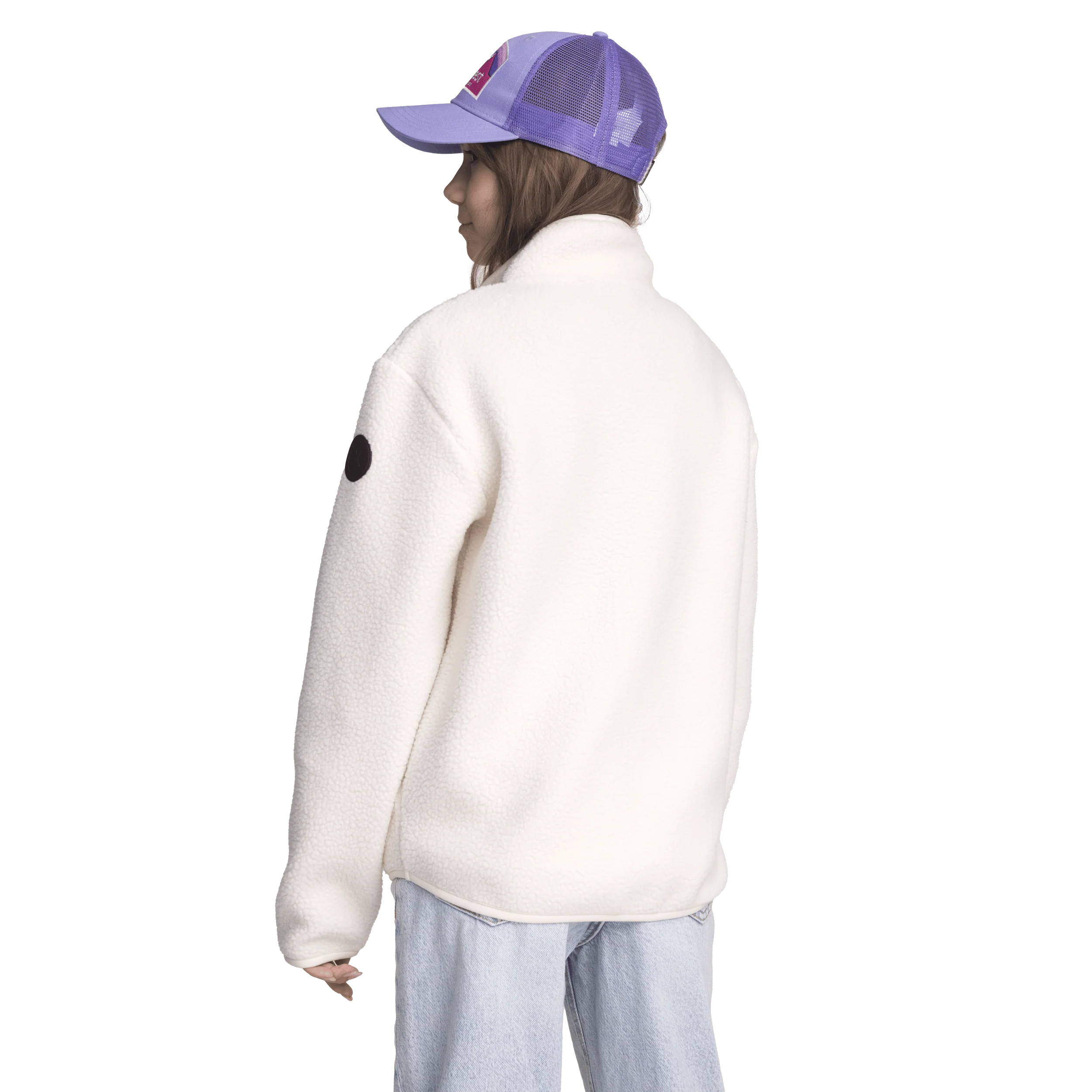PILE ZIP SHIRT OFF WHITE JUNIOR - Image 3
