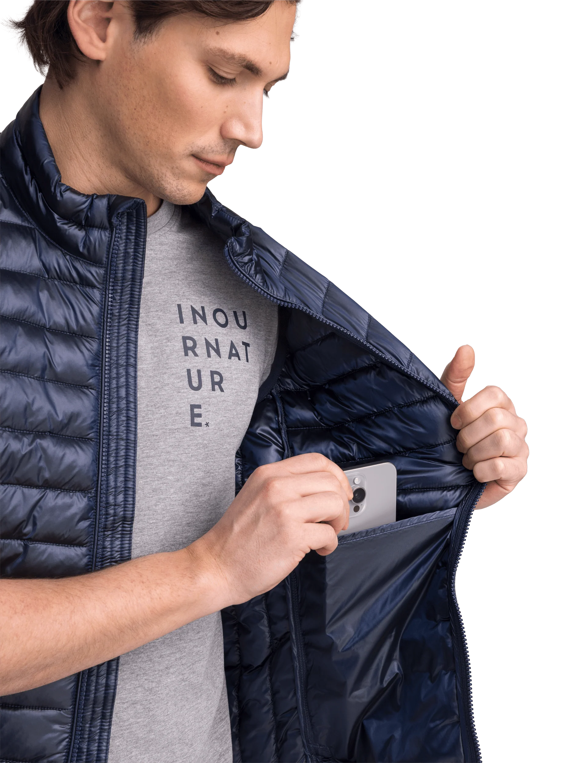 PRIEL LINER VEST NAVY - Image 4