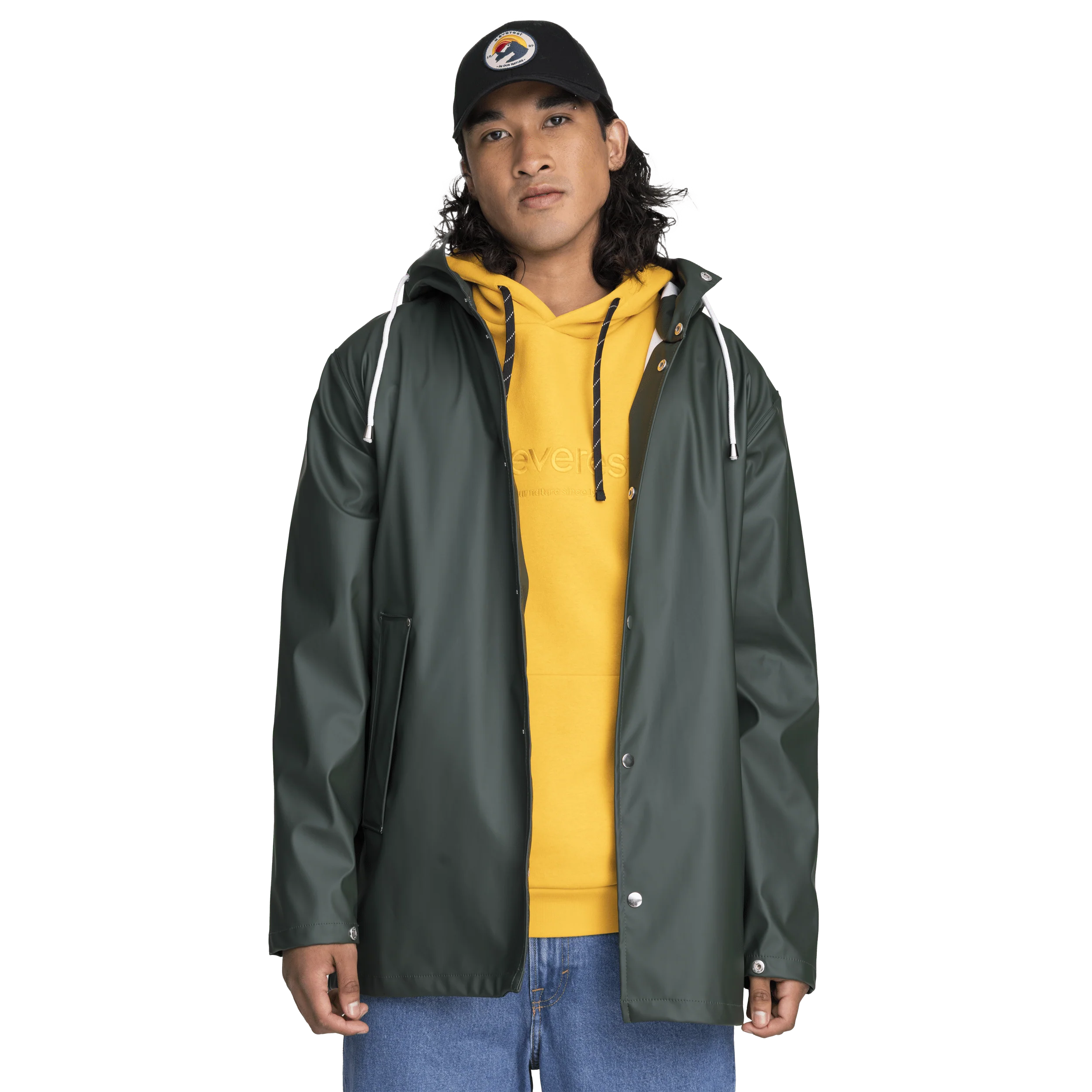 RAIN COAT DARK GREEN - Image 3