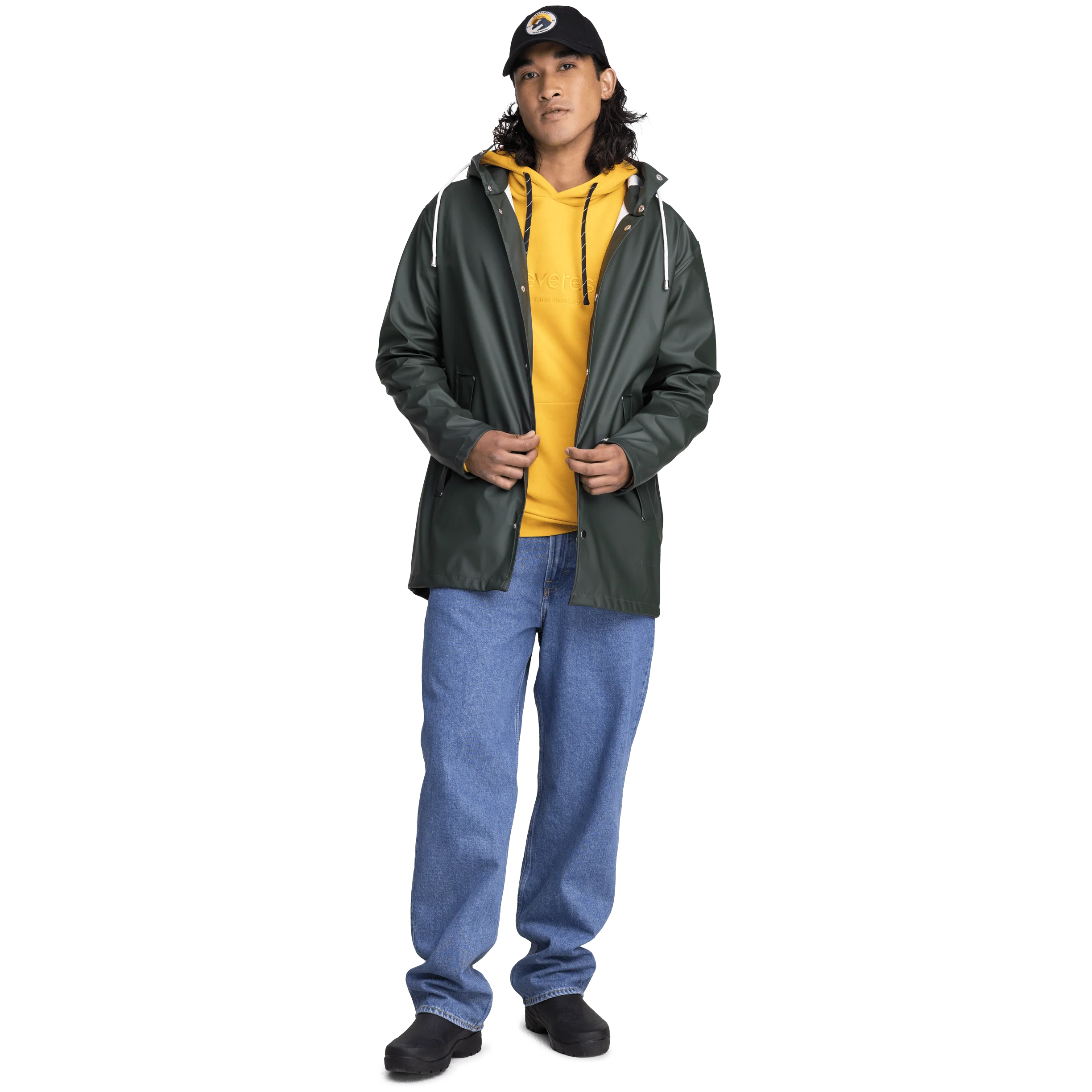 RAIN COAT DARK GREEN - Image 4