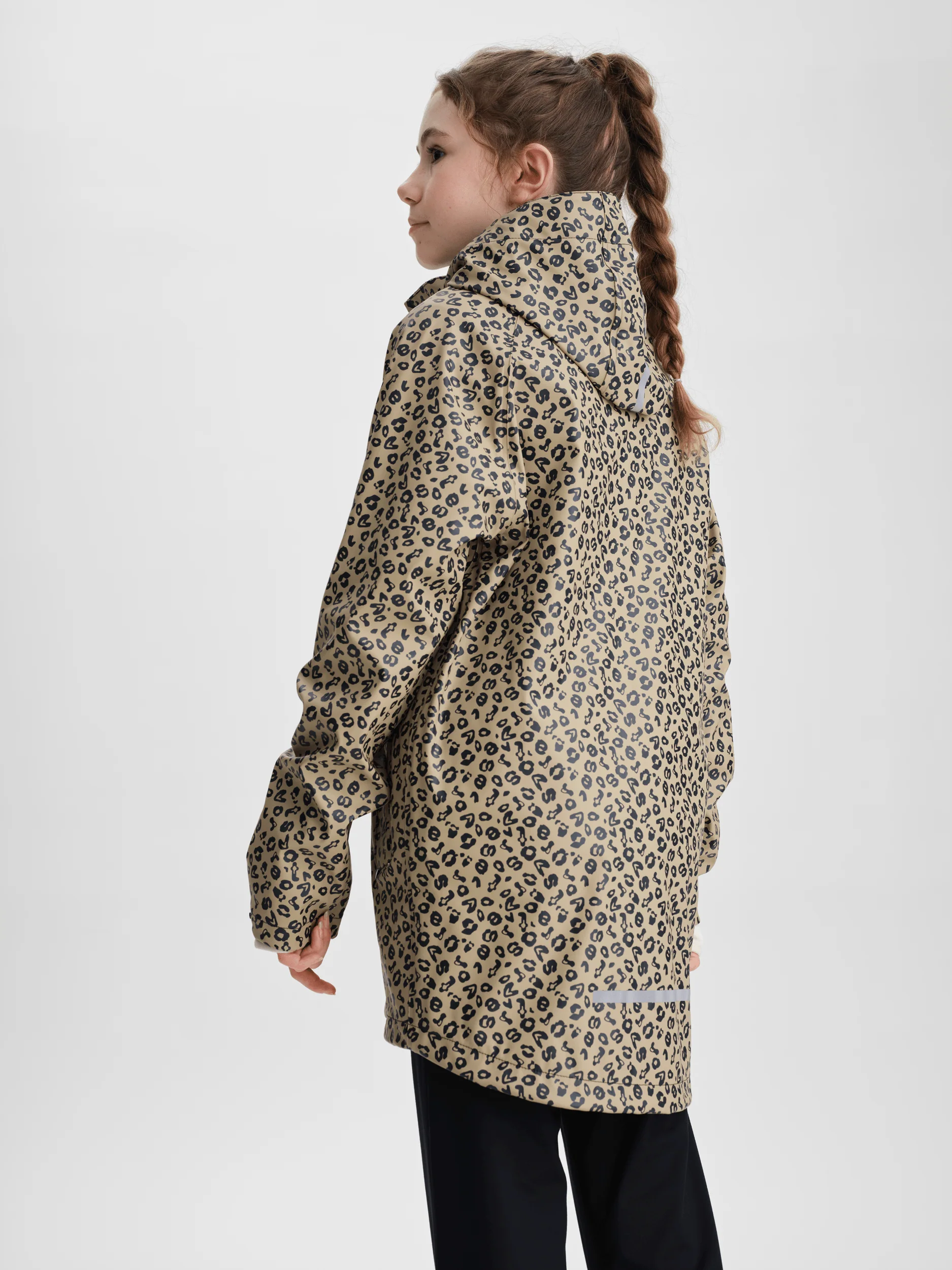 RAIN COAT LIGHT BEIGE LEOPARD JUNIOR - Image 3