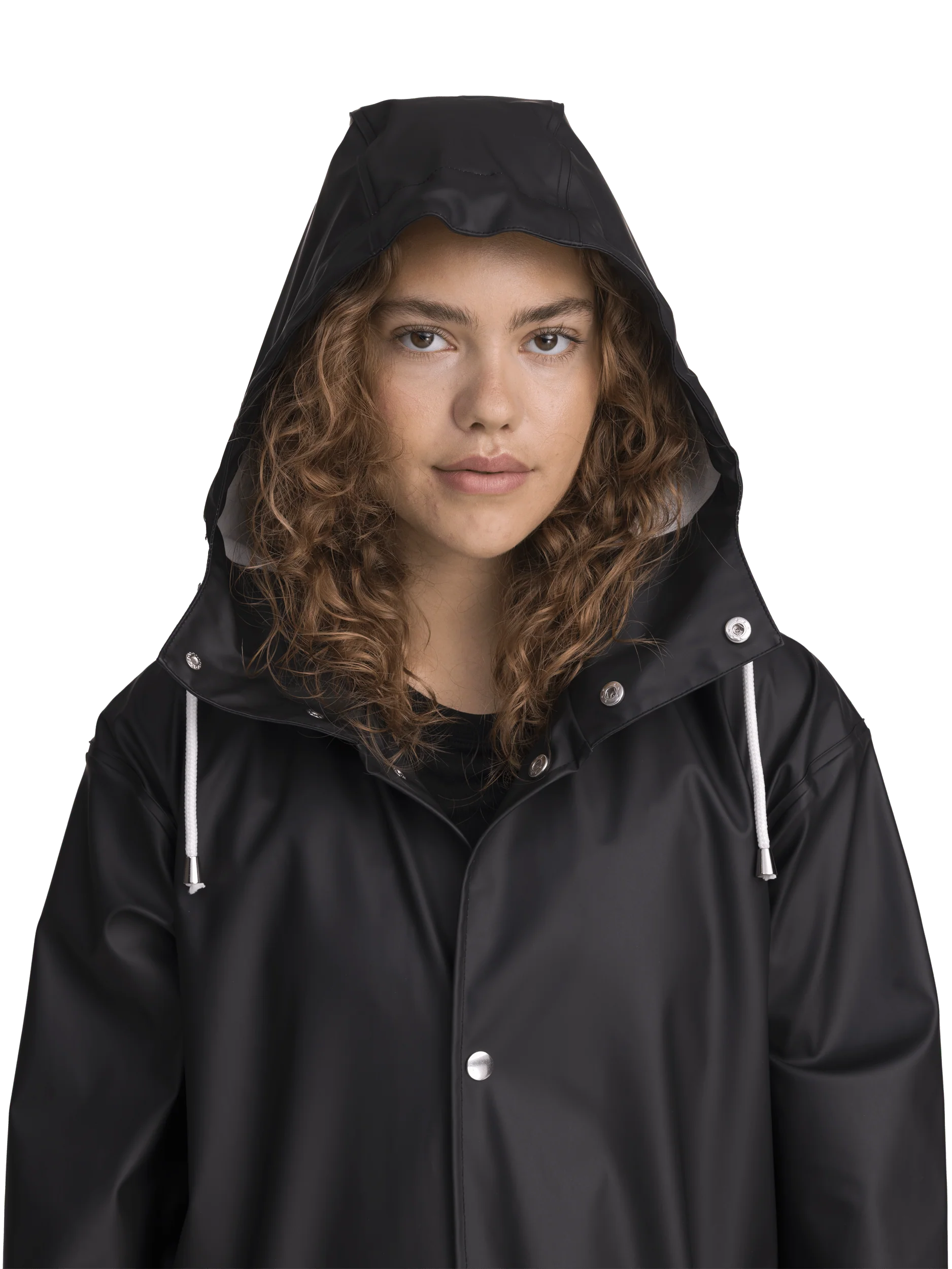 RAIN COAT LONG BLACK WOMEN - Image 4