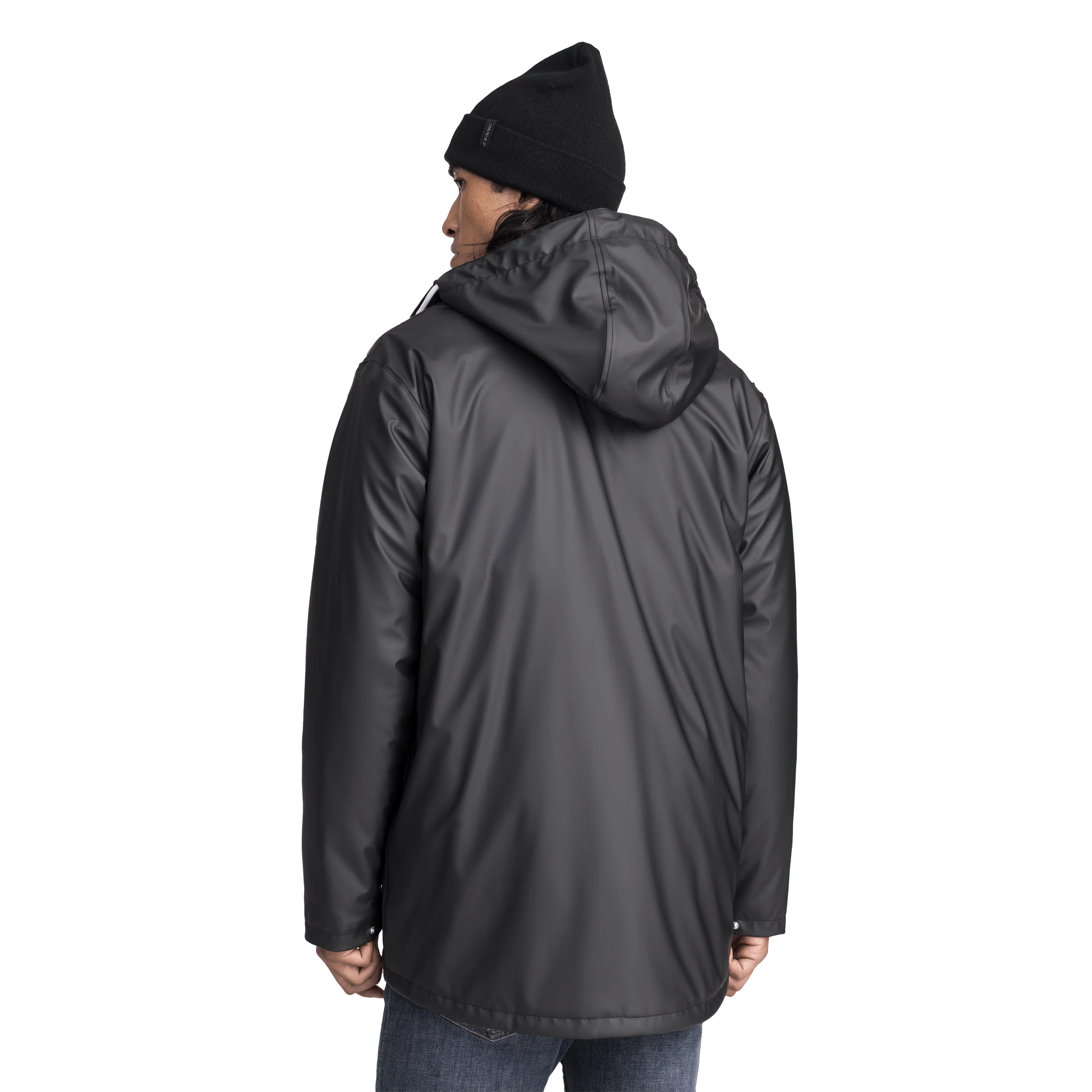 RAIN WARM COAT BLACK - Image 10