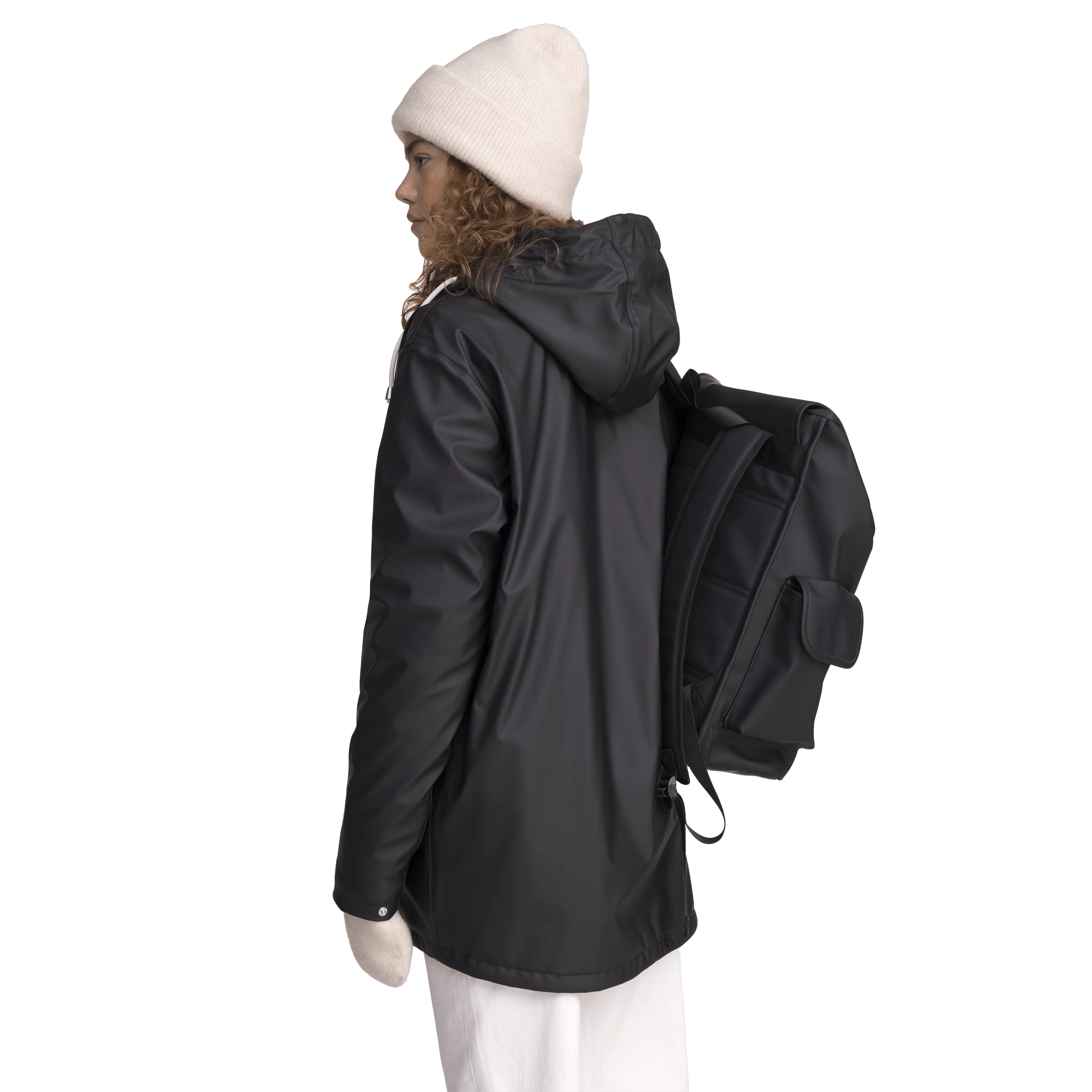 RAIN WARM COAT BLACK - Image 4