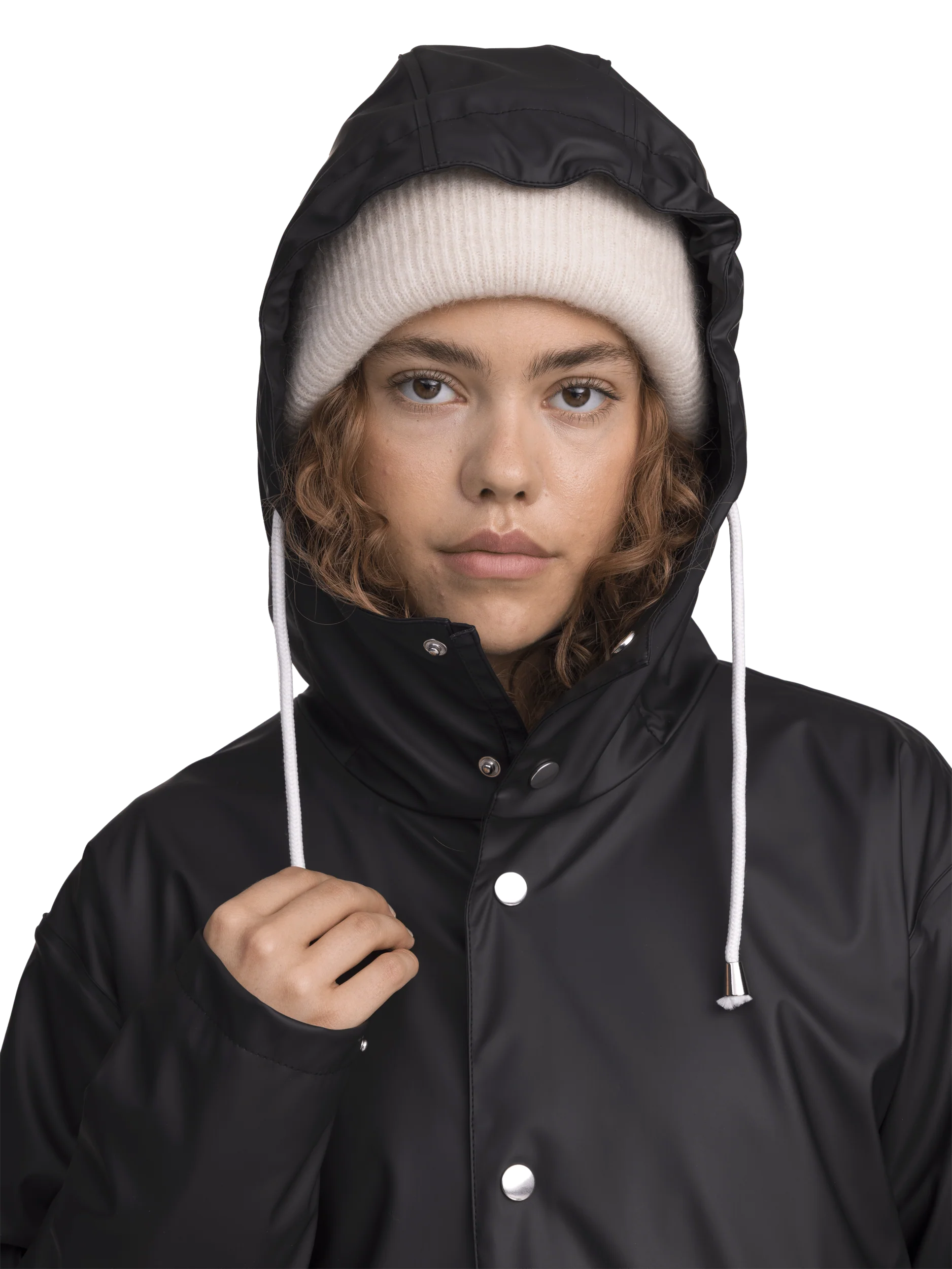RAIN WARM COAT BLACK - Image 5