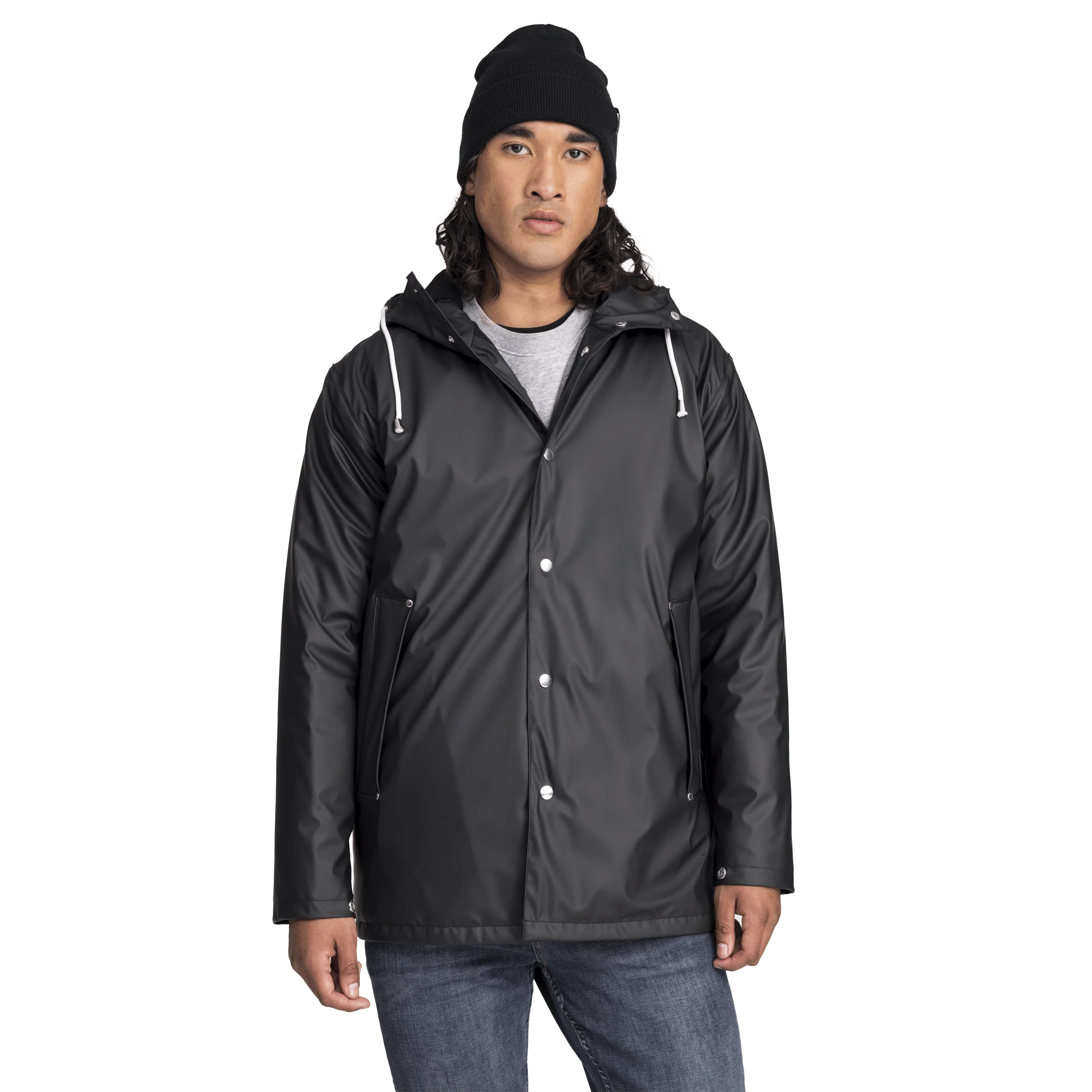 RAIN WARM COAT BLACK - Image 8