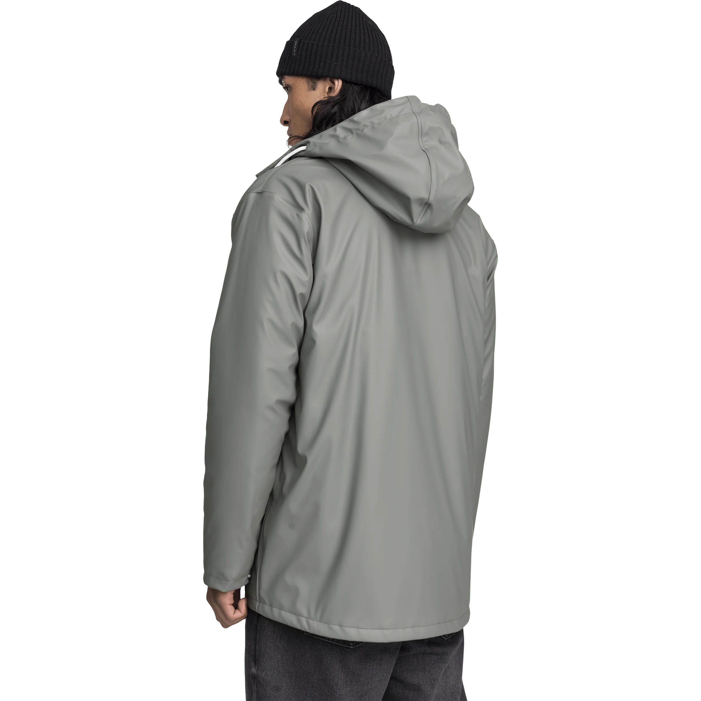 RAIN WARM COAT KHAKI GREY - Image 4