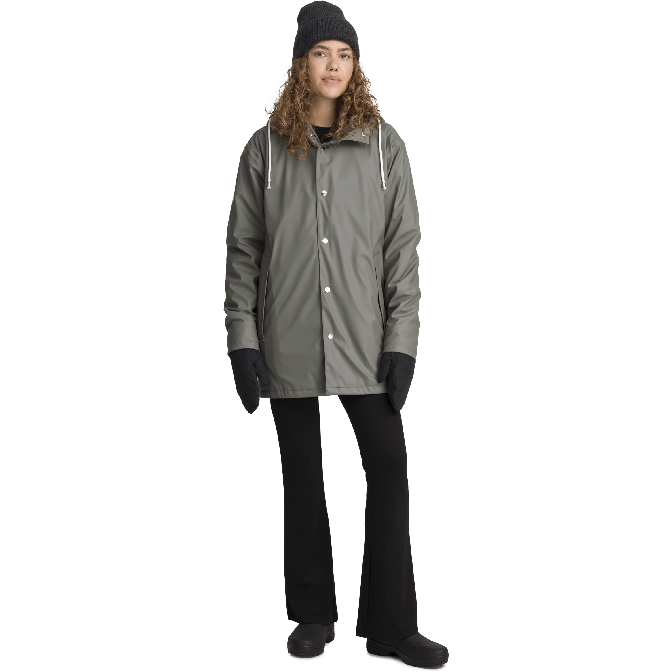 RAIN WARM COAT KHAKI GREY - Image 7