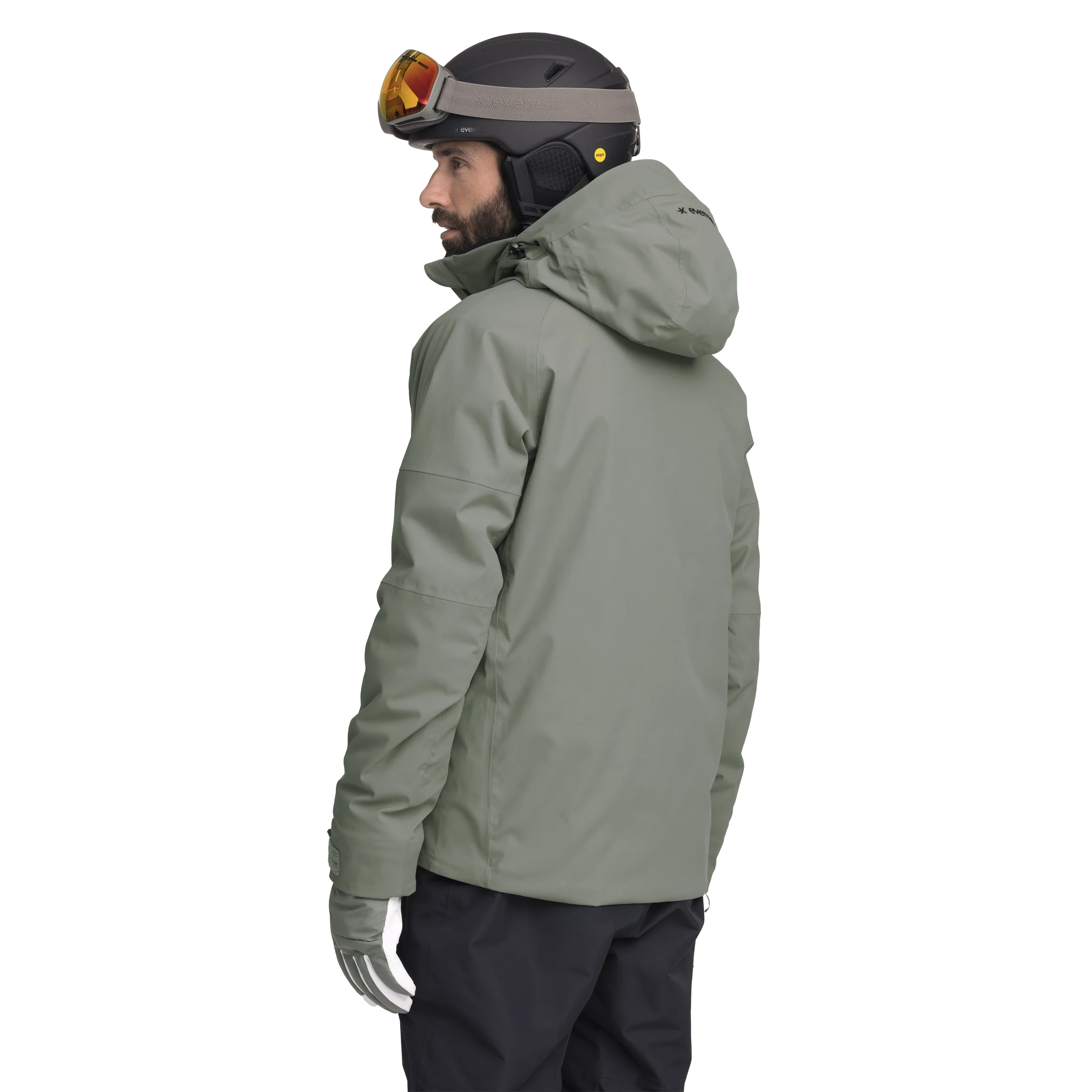 SKI JACKET KHAKI GREY MEN - Image 3