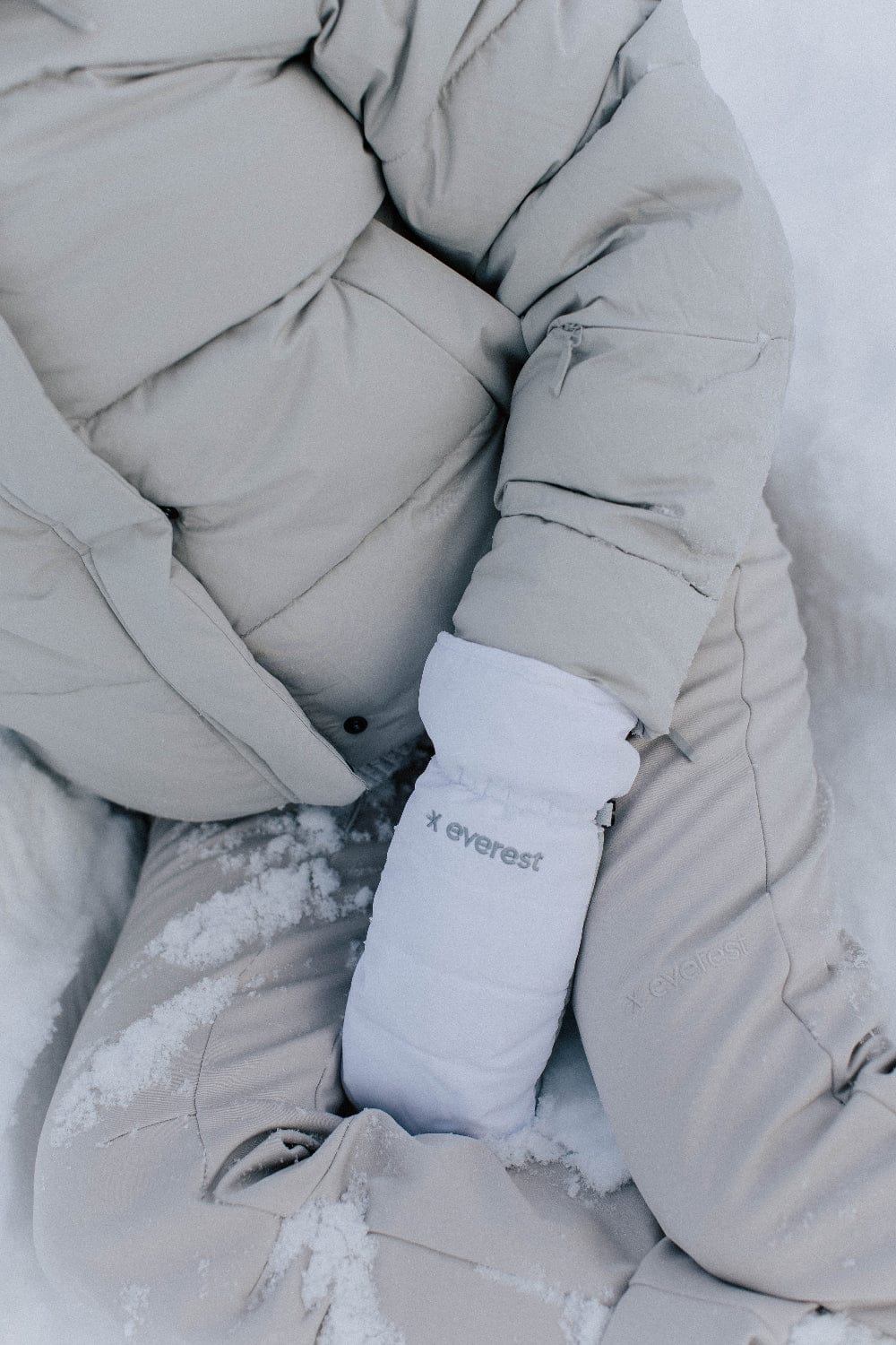 SKI MITTEN  WHITE - Image 3