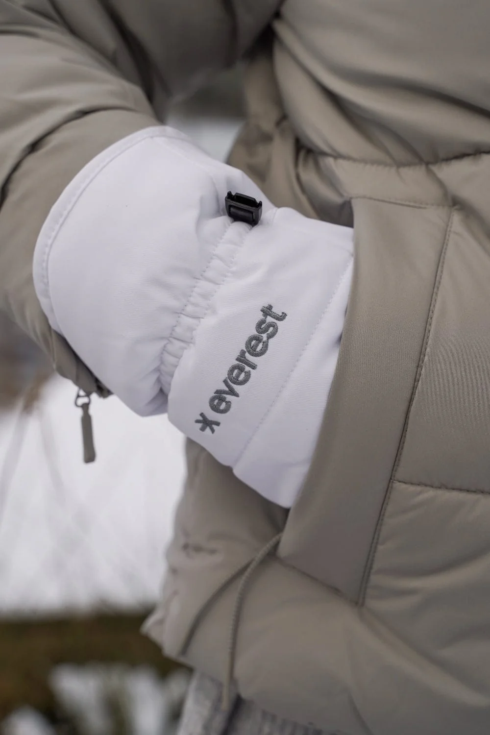 SKI MITTEN  WHITE - Image 5