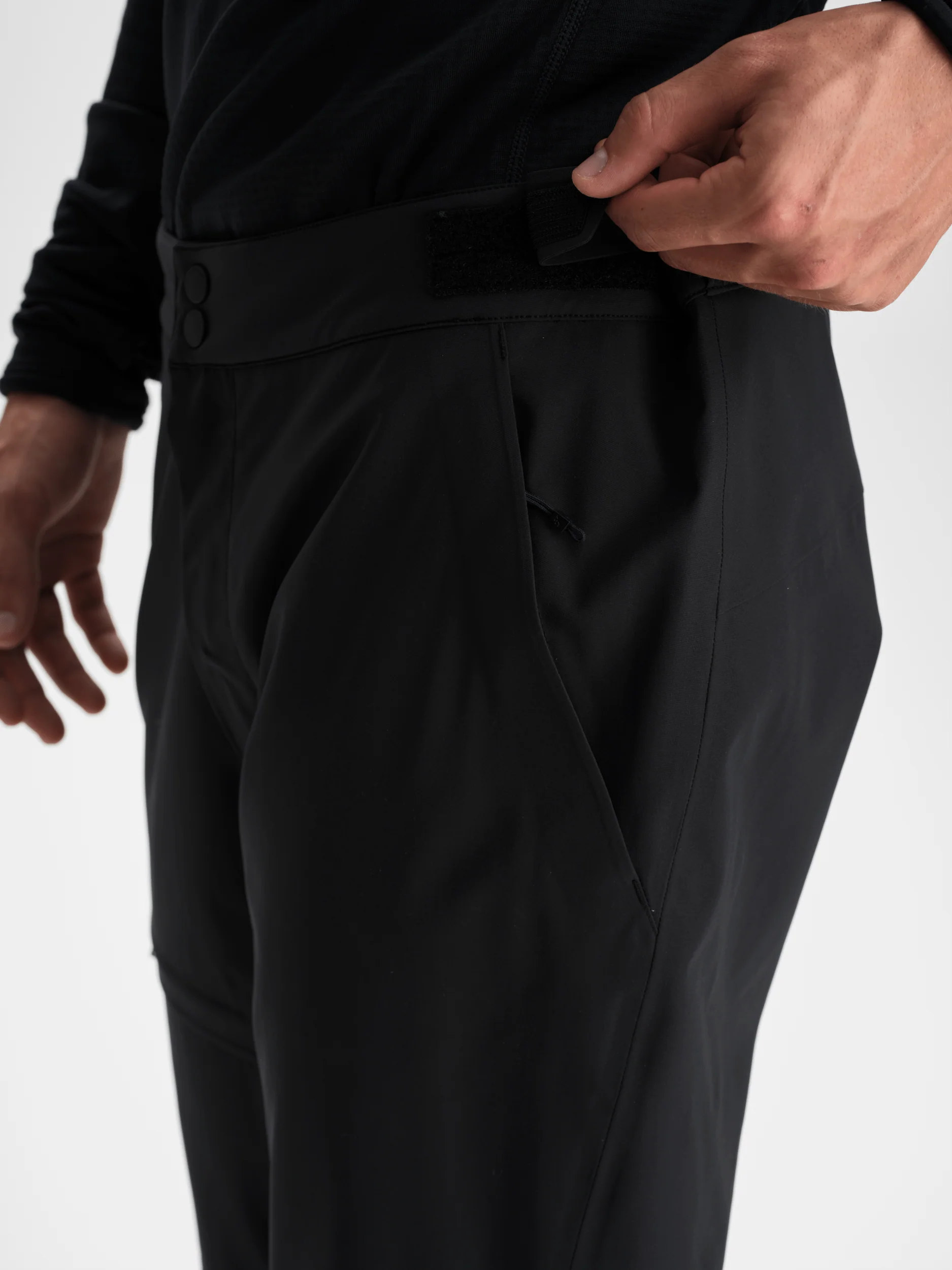 SLIM SOFTSHELL PANT BLACK - Image 4
