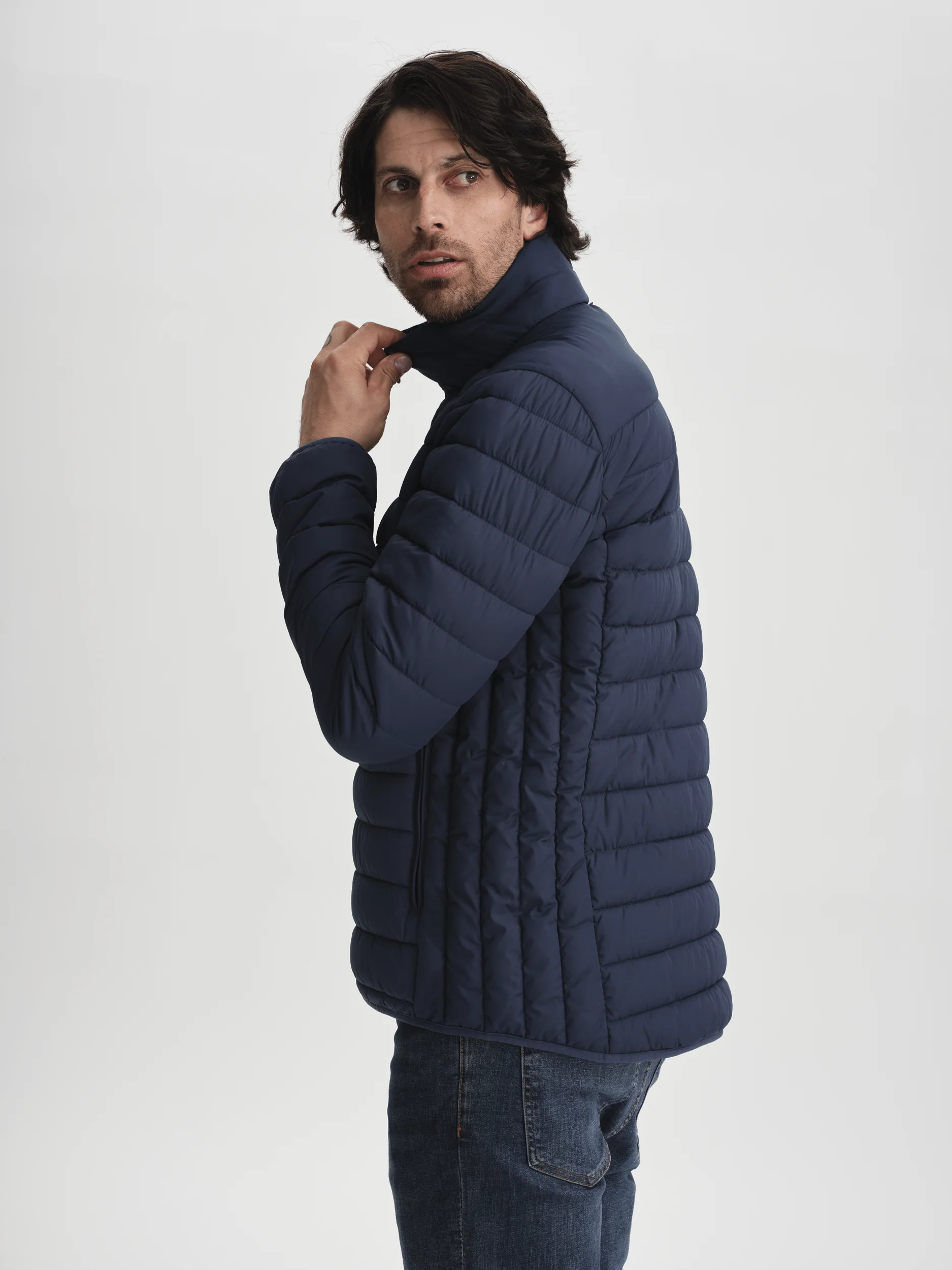 STONE LINER JACKET NAVY - Image 3