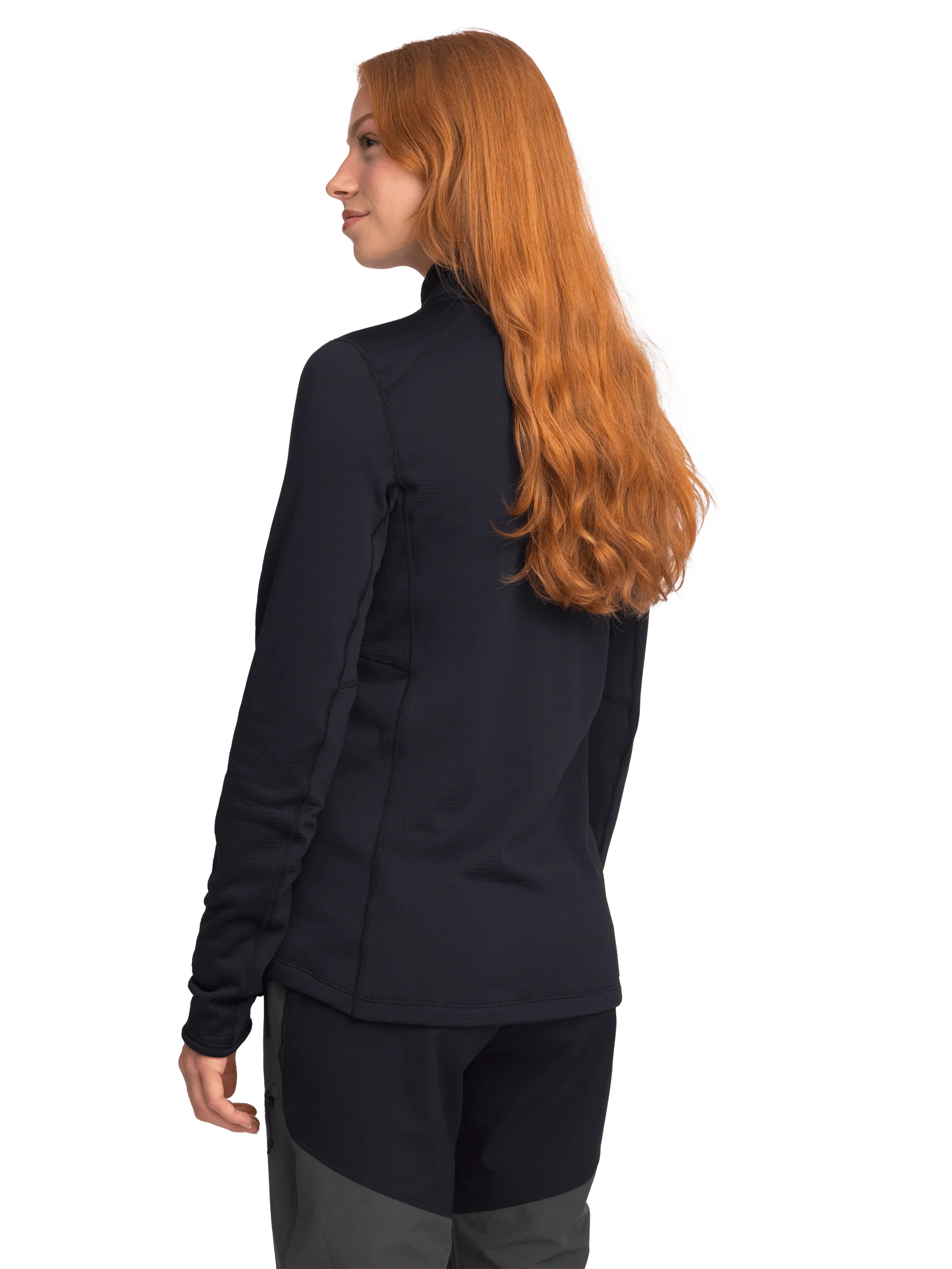 STRUCTURED QUARTER ZIP JACKET BLACK - Image 3