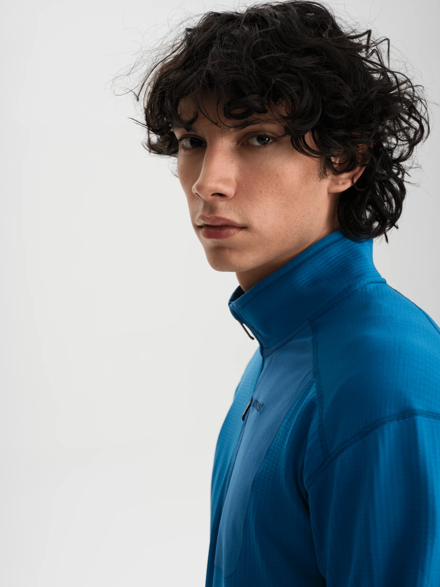 STRUCTURED QUARTER ZIP GLACIER BLUE - Image 4