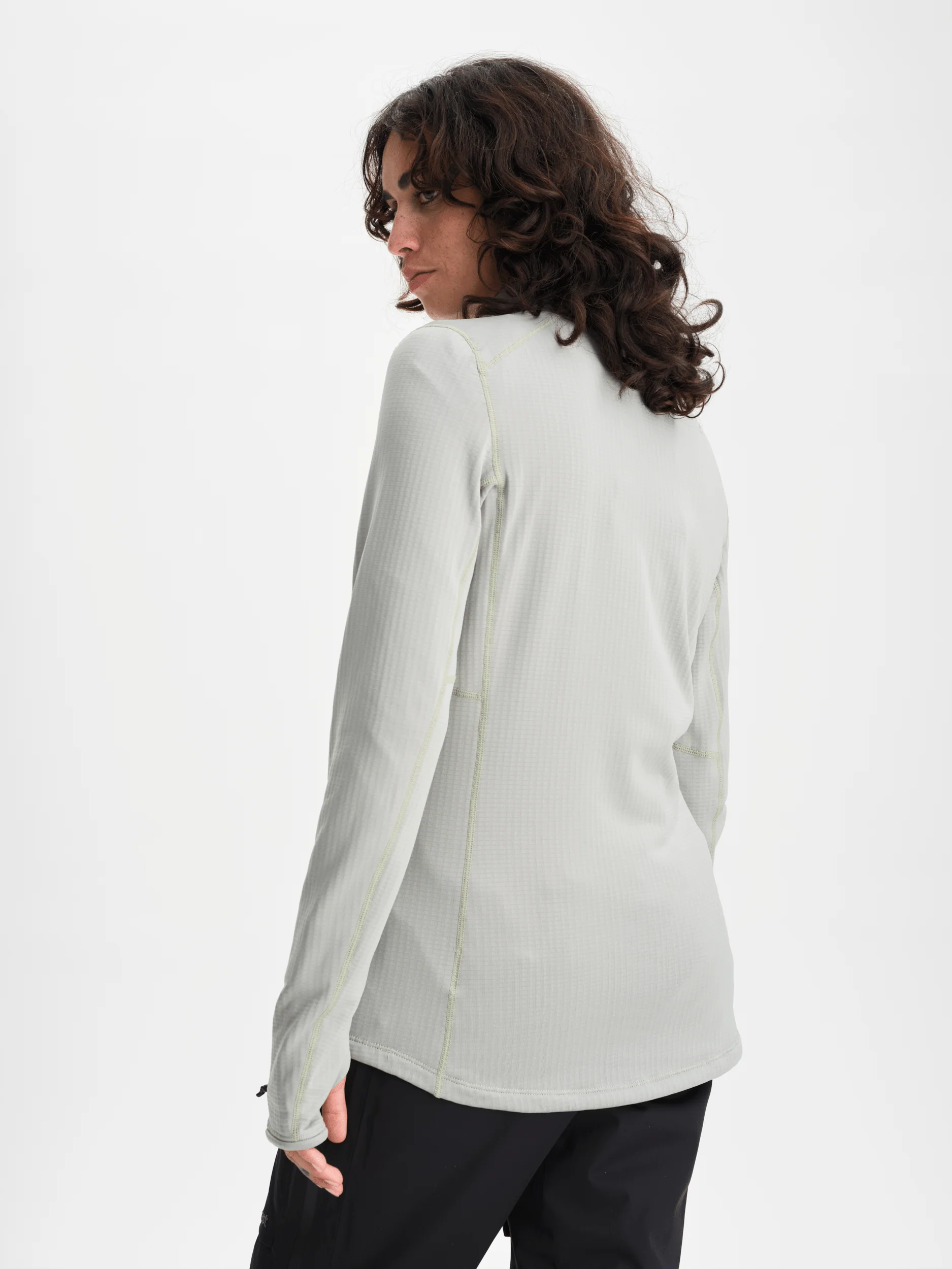STRUCTURED QUERTER ZIP JACKET SAGE MIST - Image 4