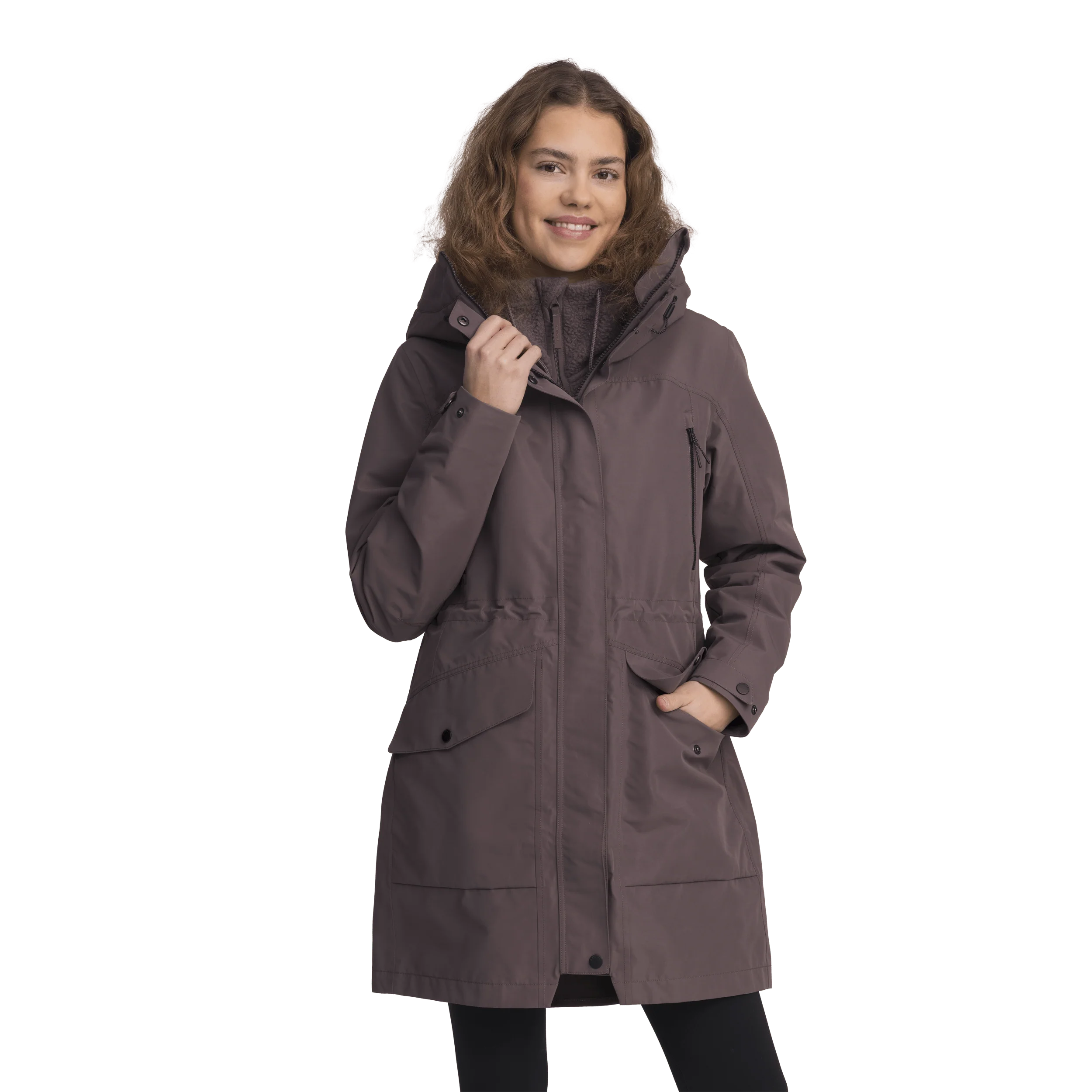 WOMENS FUNCTION PARKA ASH PURPLE