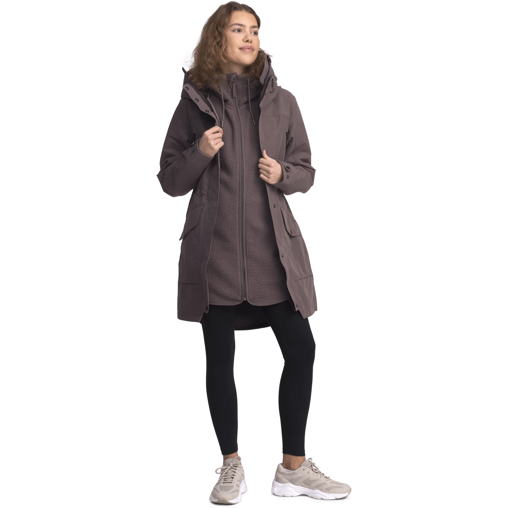 WOMENS FUNCTION PARKA ASH PURPLE - Image 2