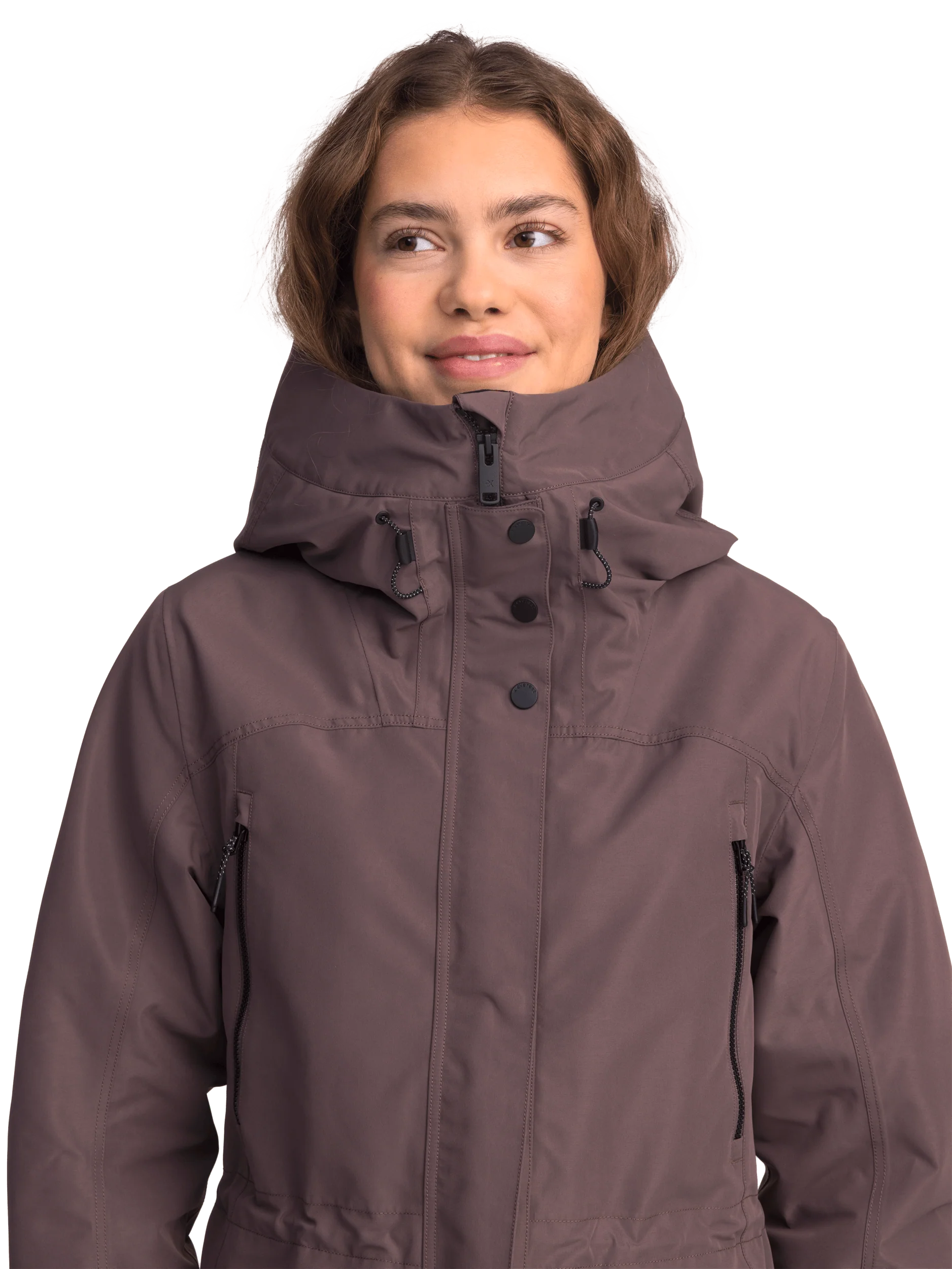 WOMENS FUNCTION PARKA ASH PURPLE - Image 4