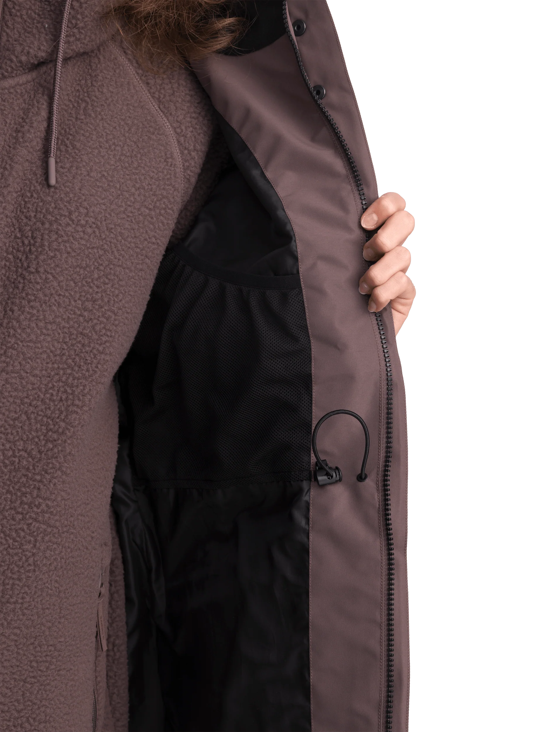 WOMENS FUNCTION PARKA ASH PURPLE - Image 6