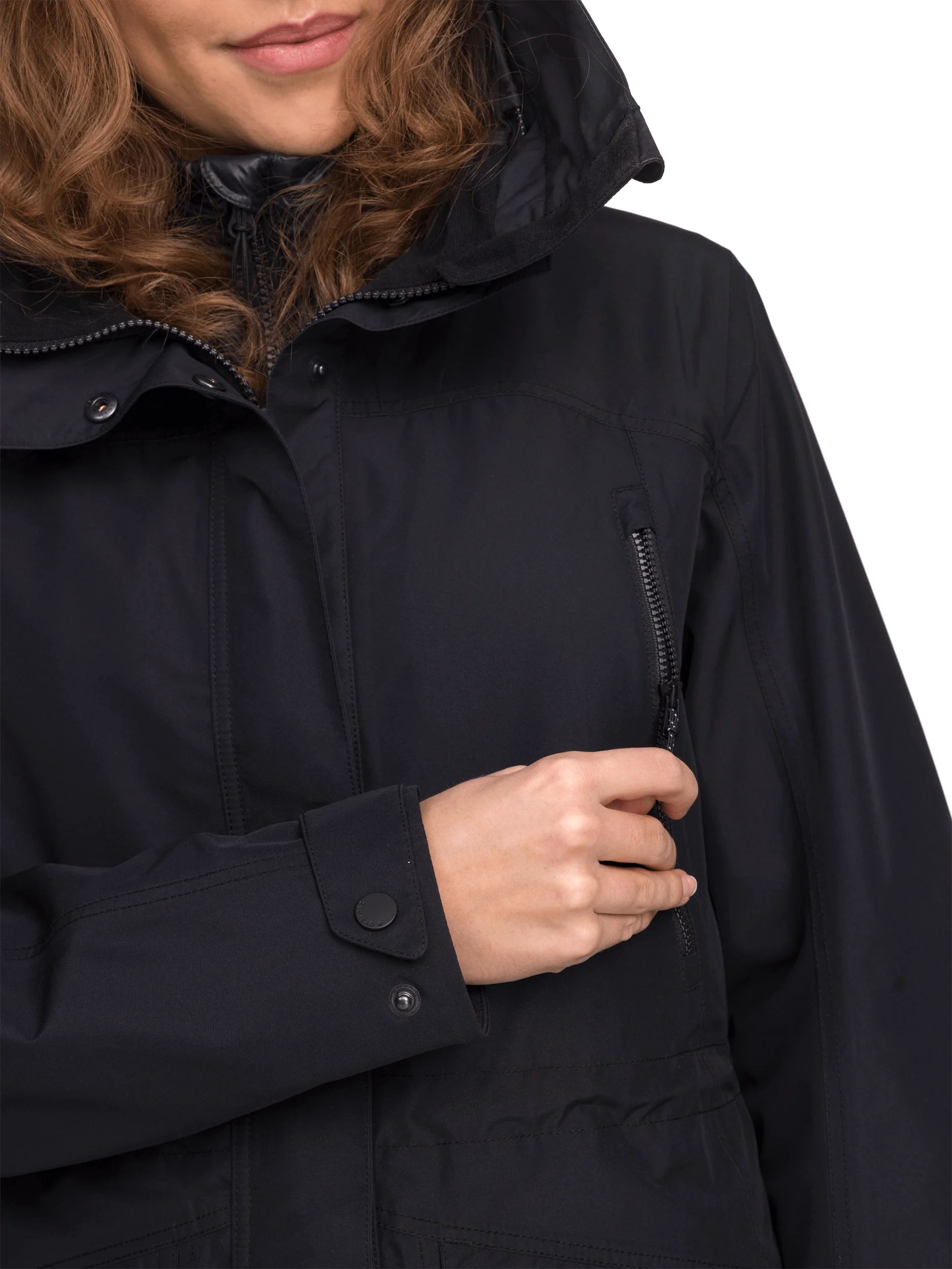 WOMENS FUNCTION PARKA BLACK - Image 5